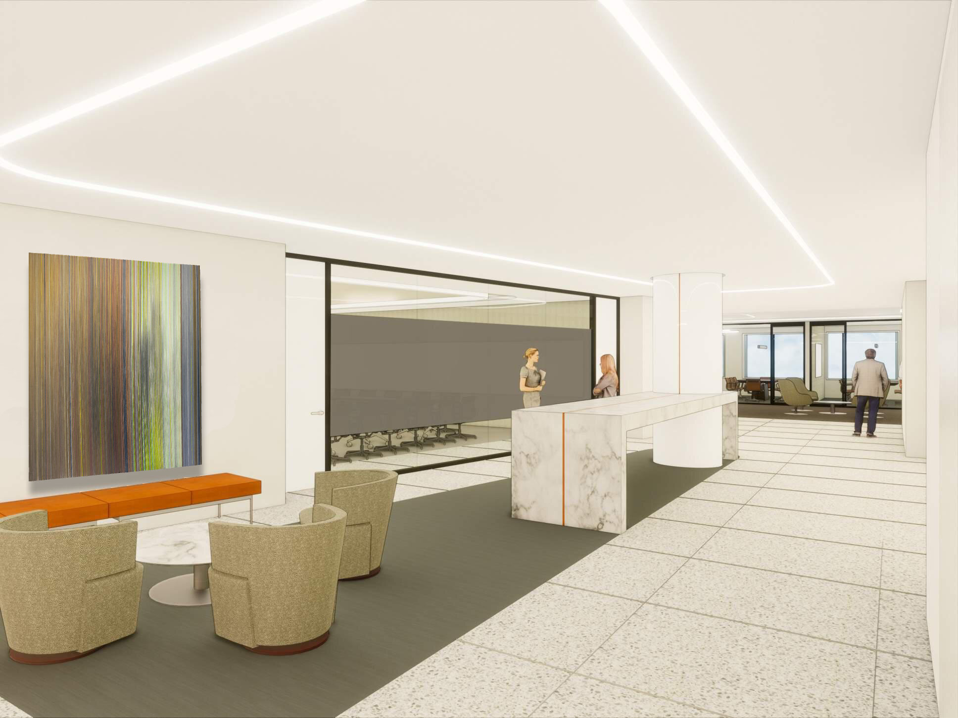 Rendering of Artwork During Construction Phase