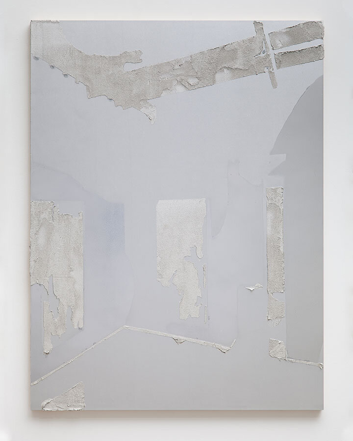 Matthew Girson, Excavation #6, 2019, oil, enamel and alkyd on Alupanel, 42 x 32 inches