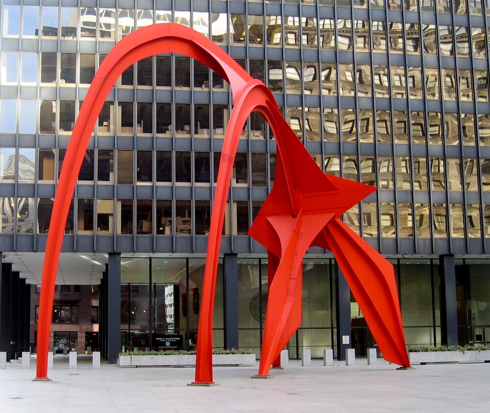 Alexander Calder’s Flamingo in Federal Plaza, 230 S. Dearborn St.  