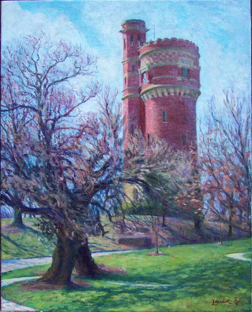 5-Eden+Park+Water+Tower,+24+x+18,+oil+on+linen,+2005,++Private+Collection.jpeg