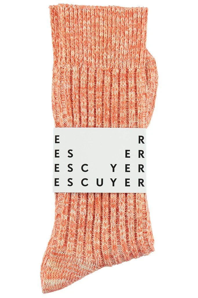 escuyer Japanese melange orange socks