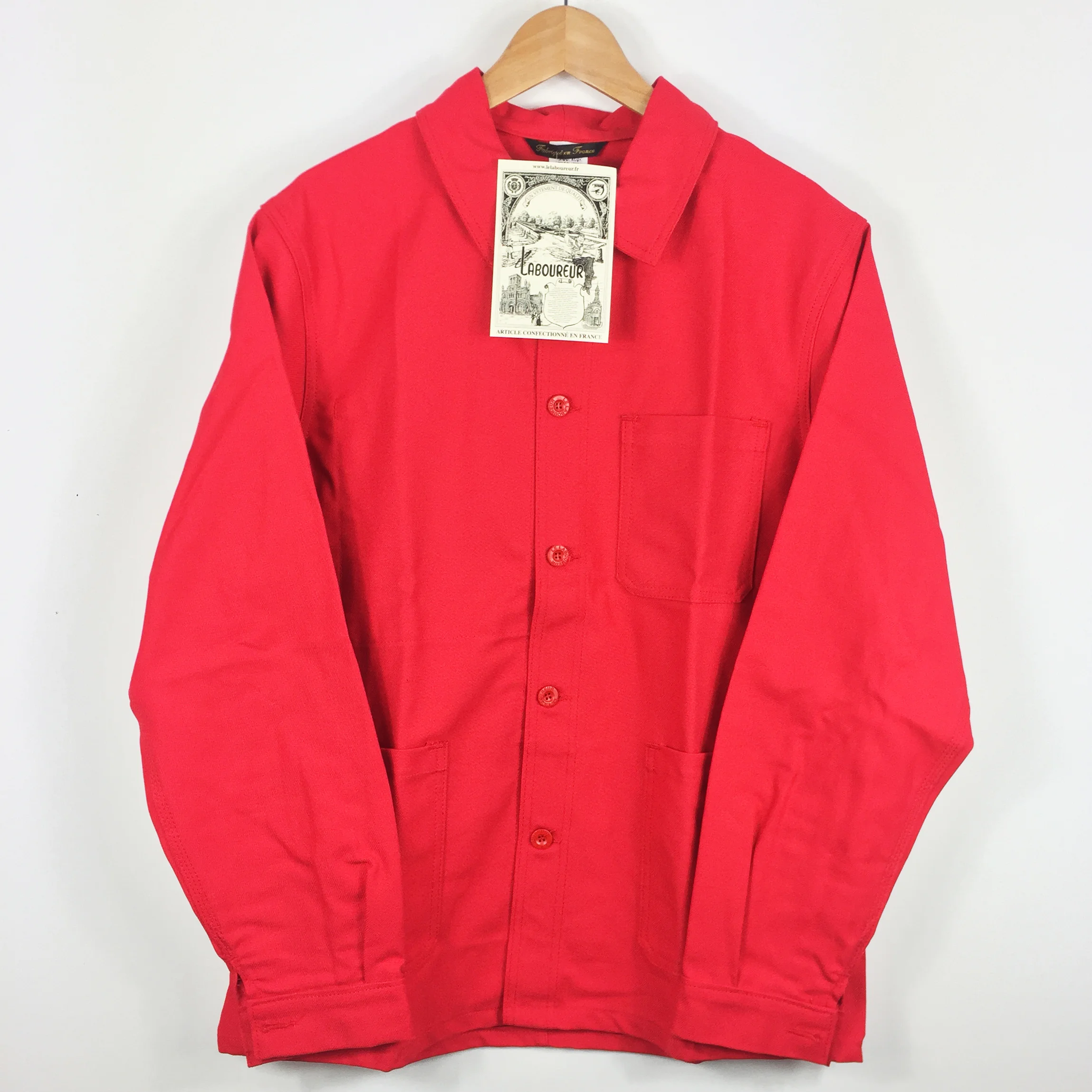 Le Laboureur Red French Workwear Jacket
