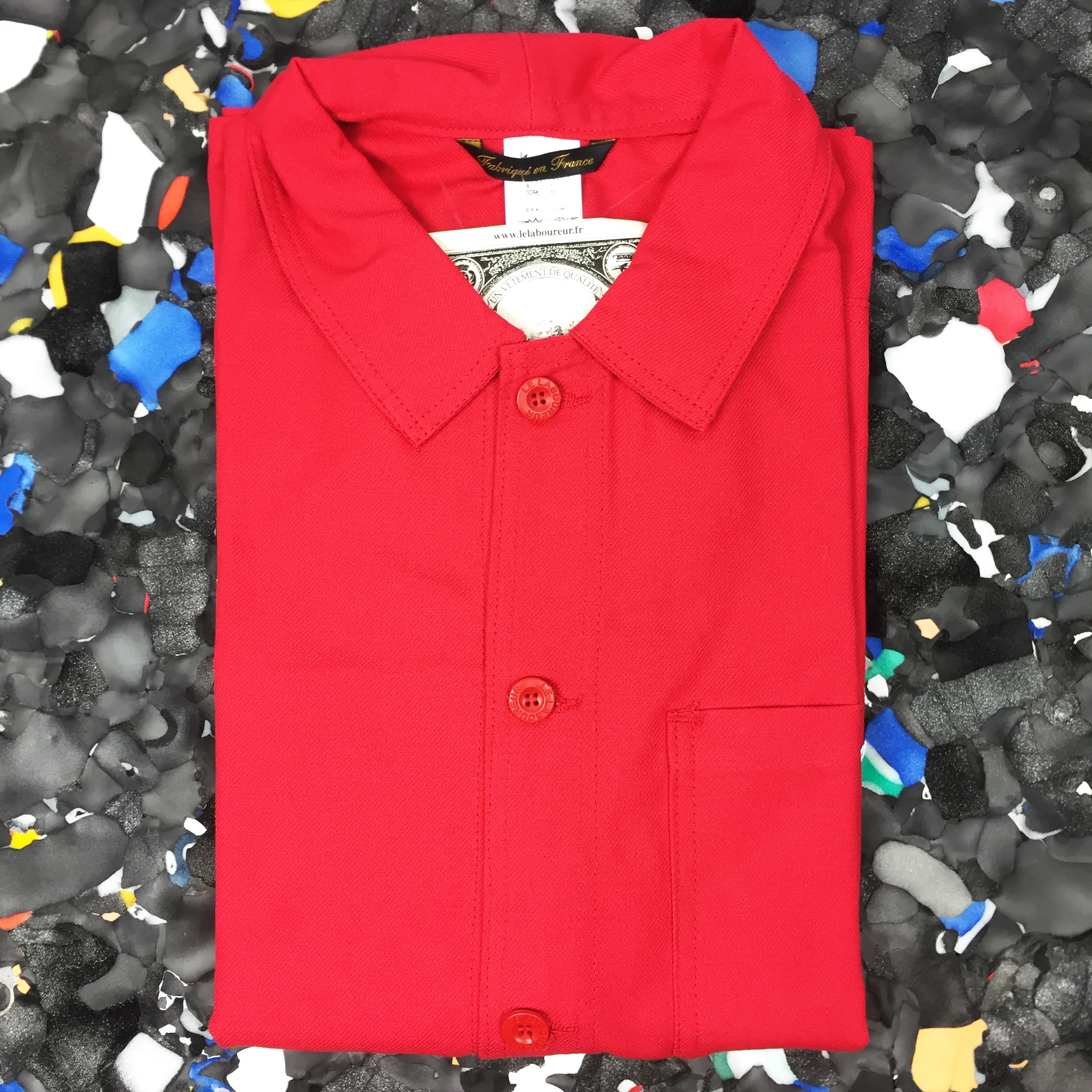 Le Laboureur Red French Workwear Jacket