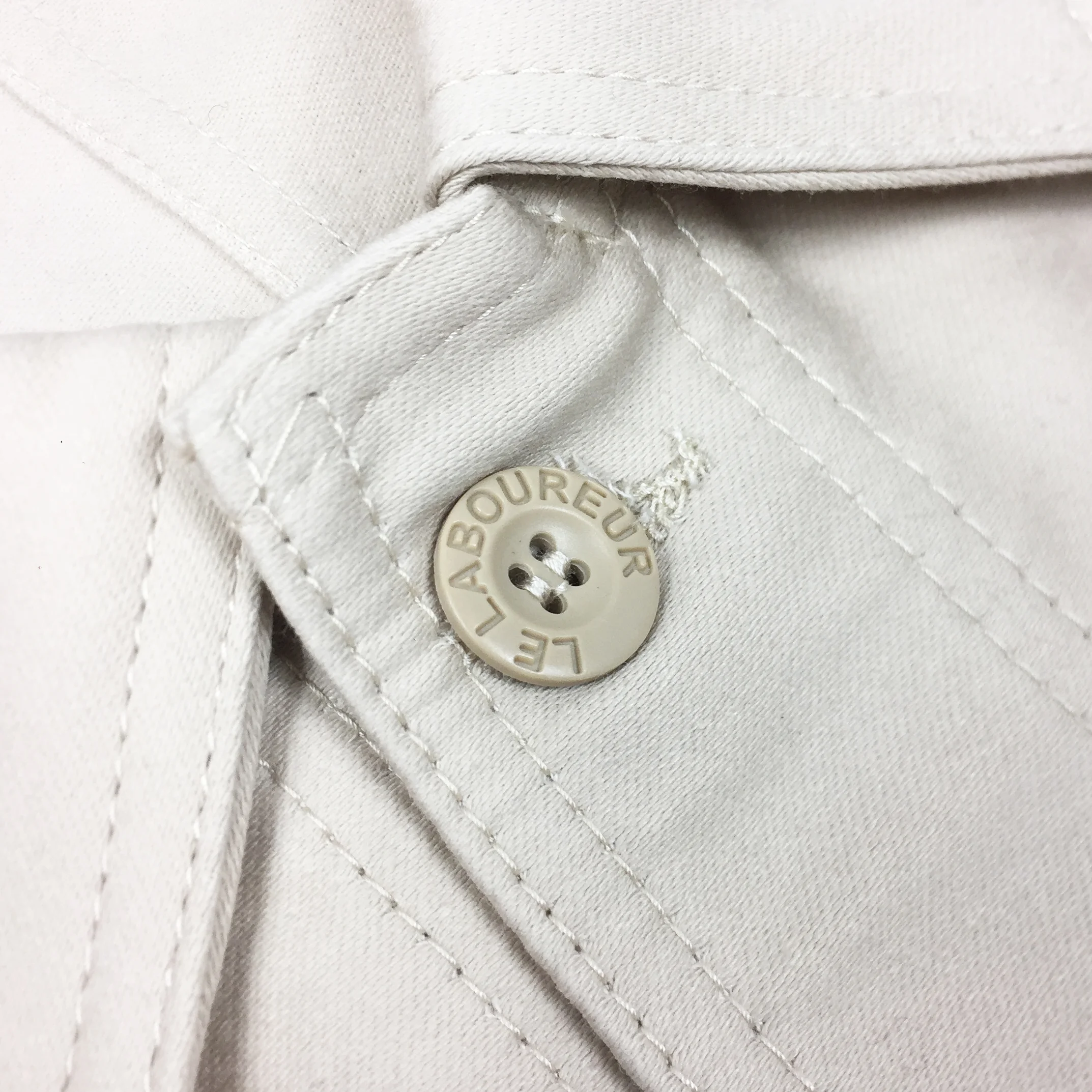 Ecru cream moleskin French Workwear Jacket