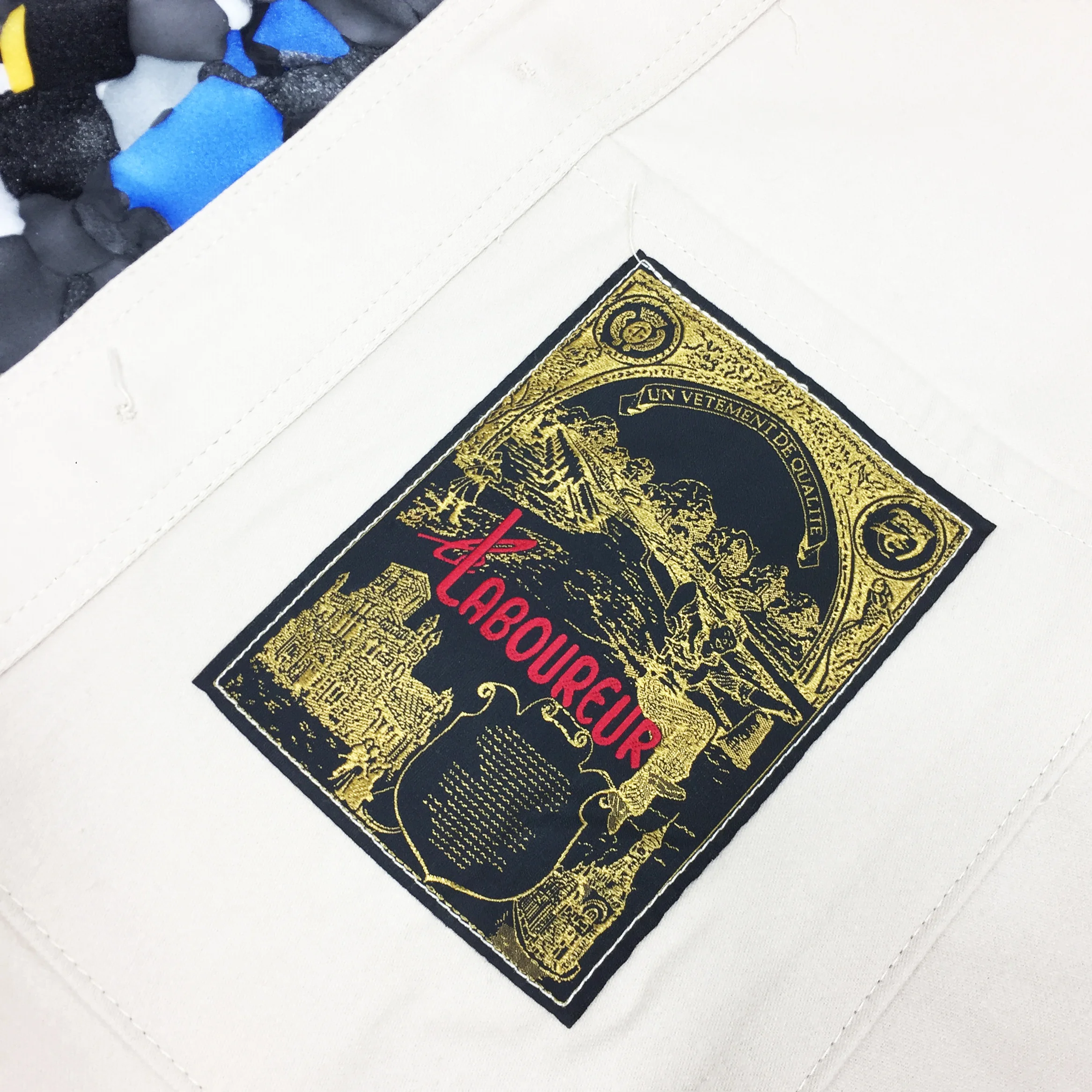 Ecru cream moleskin French Workwear Jacket