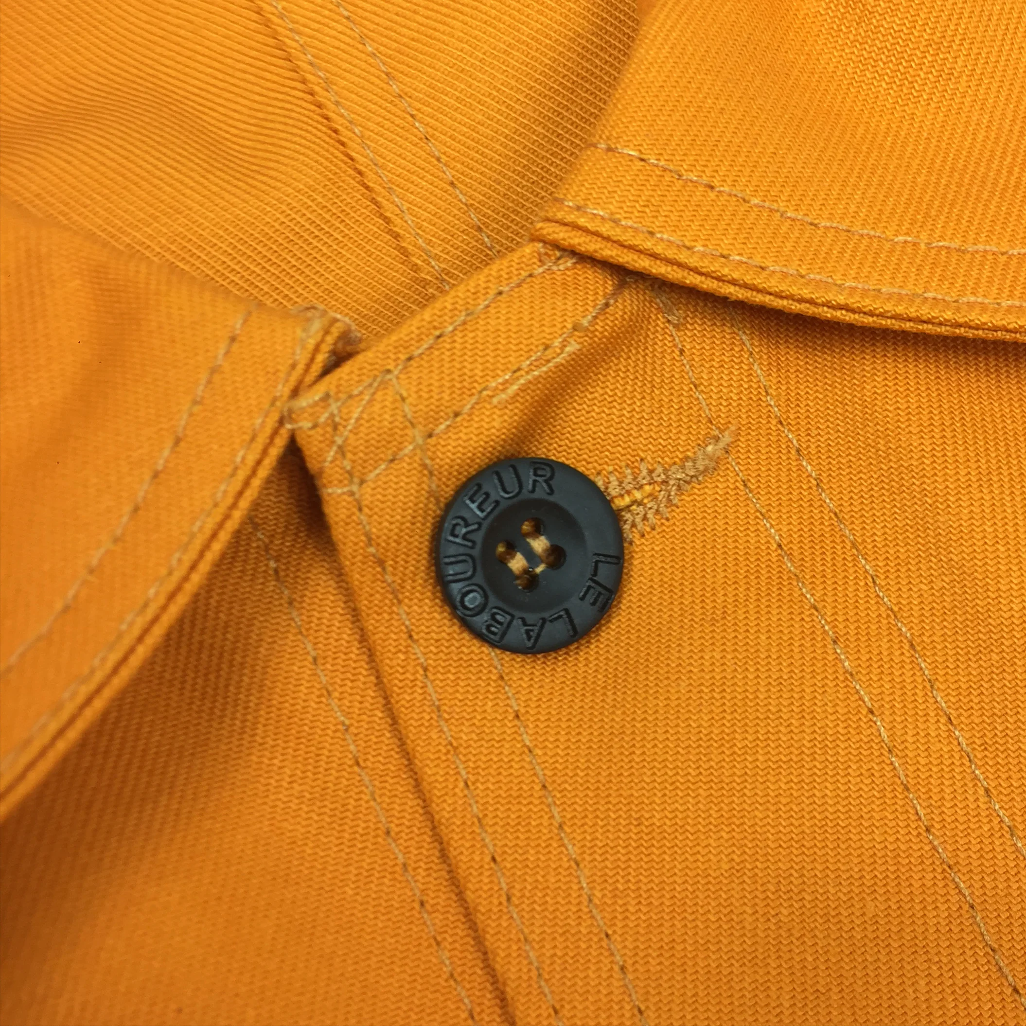 Orange Authentic French Workwear Jacket by Le Laboureur