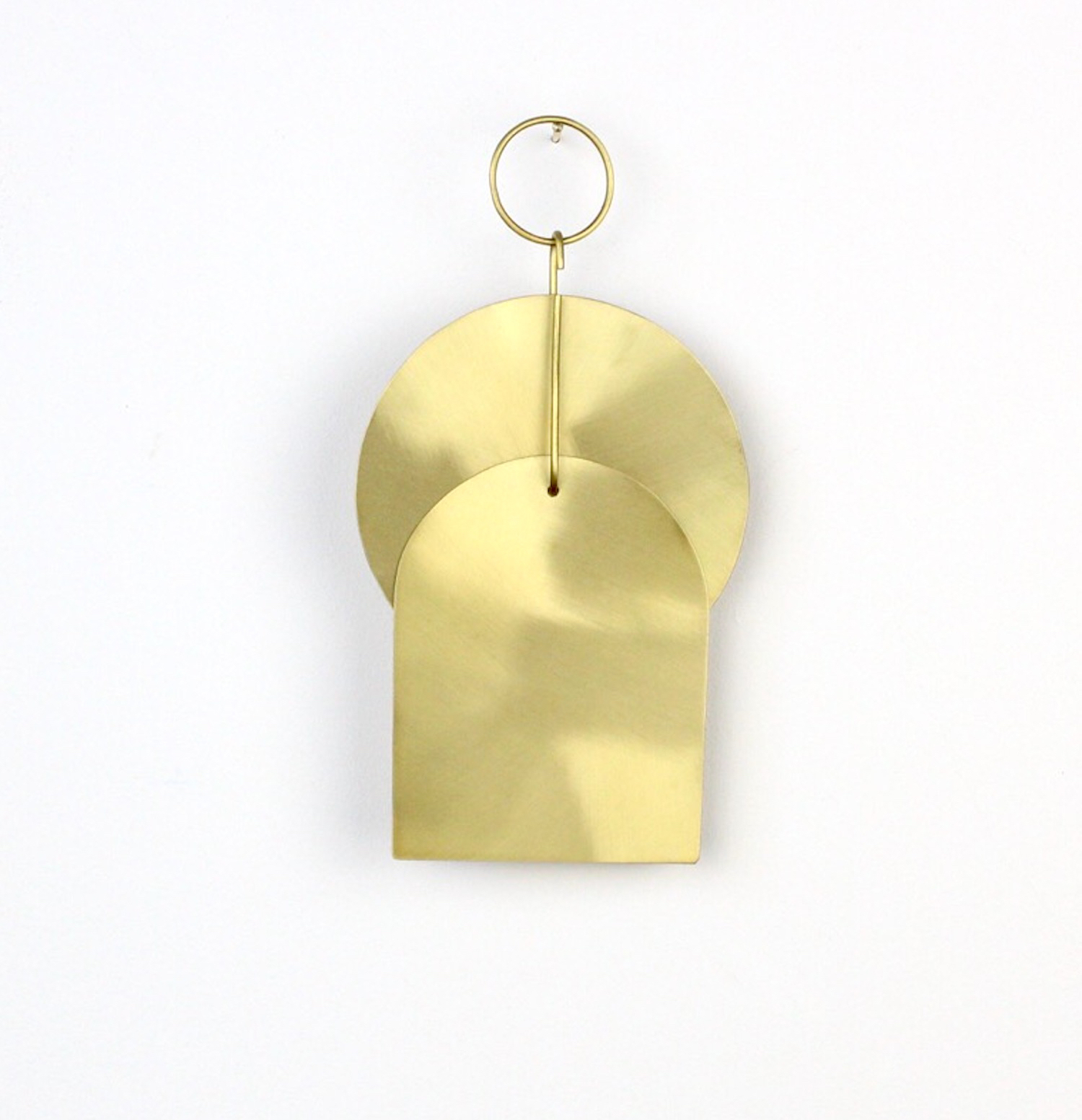 Large Contemporary Modern Geometric Brass Wall Hanging — MONO MONO