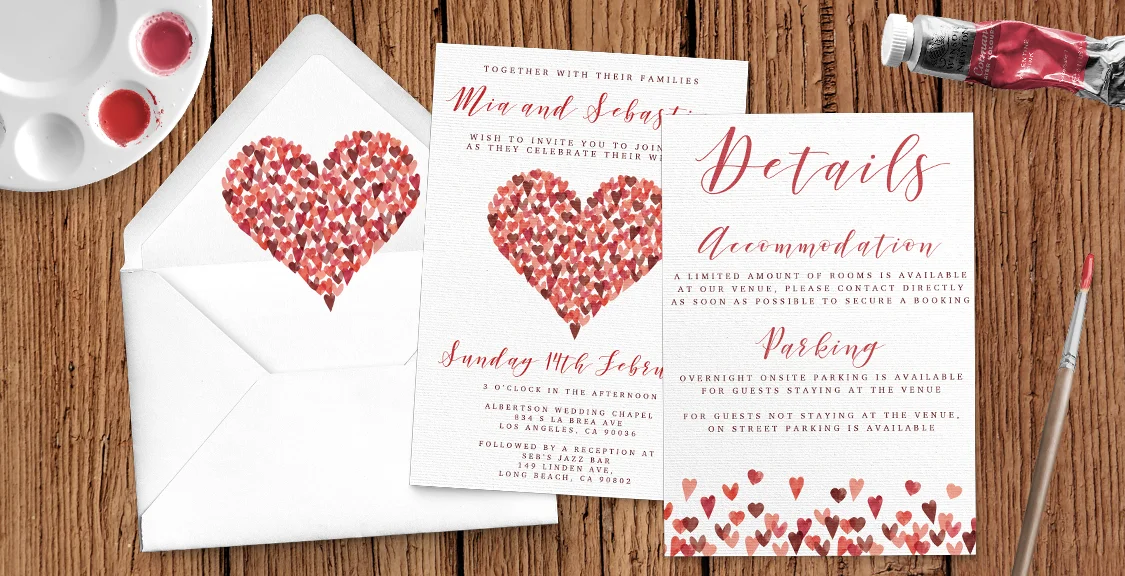 overnight wedding invitations