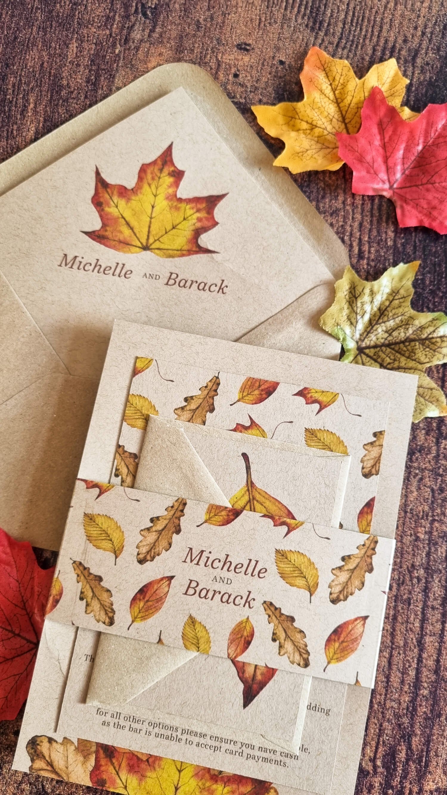 Autumn Leaves Invitation Bundle