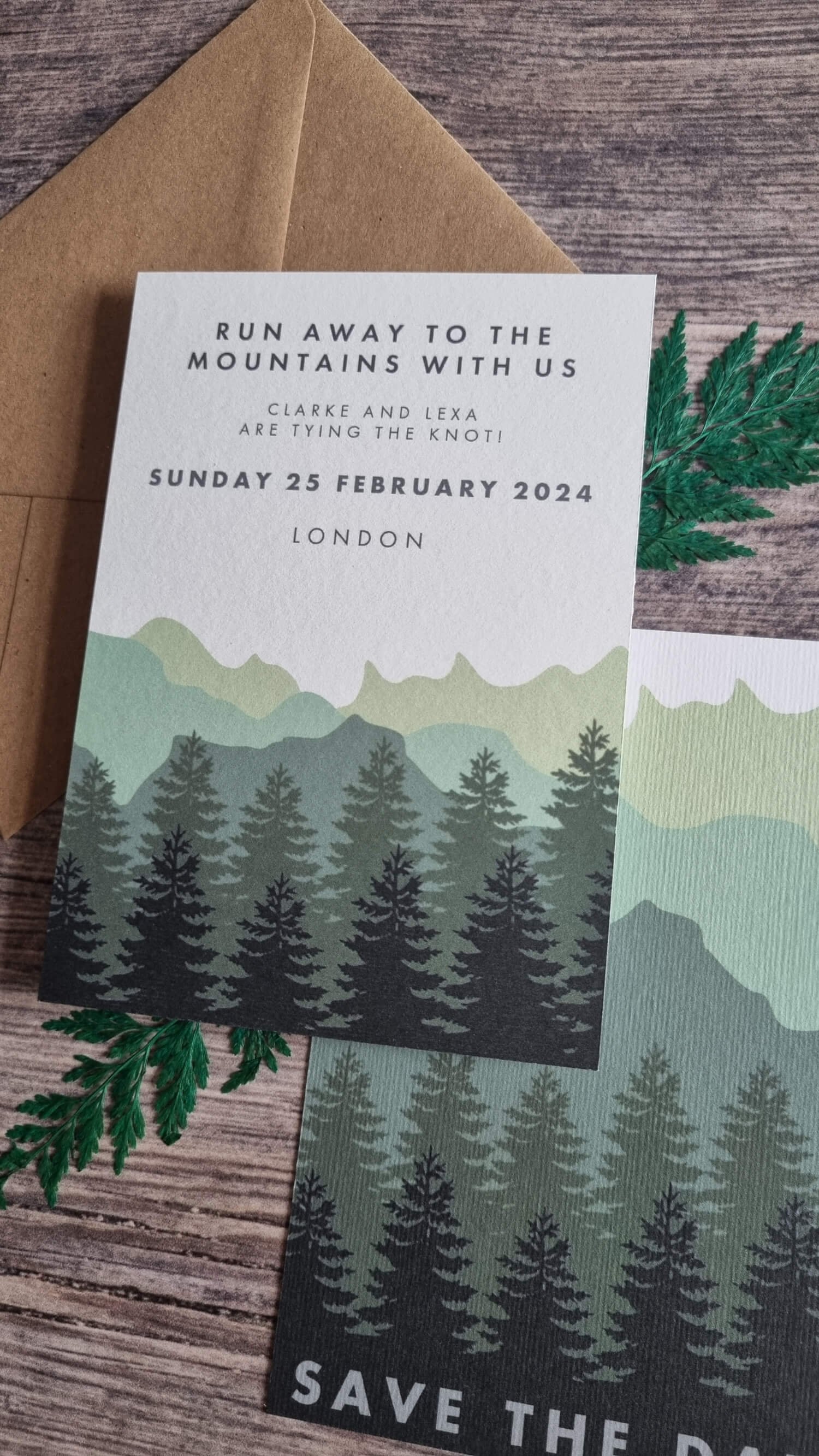 Mountain Pines Save the Date