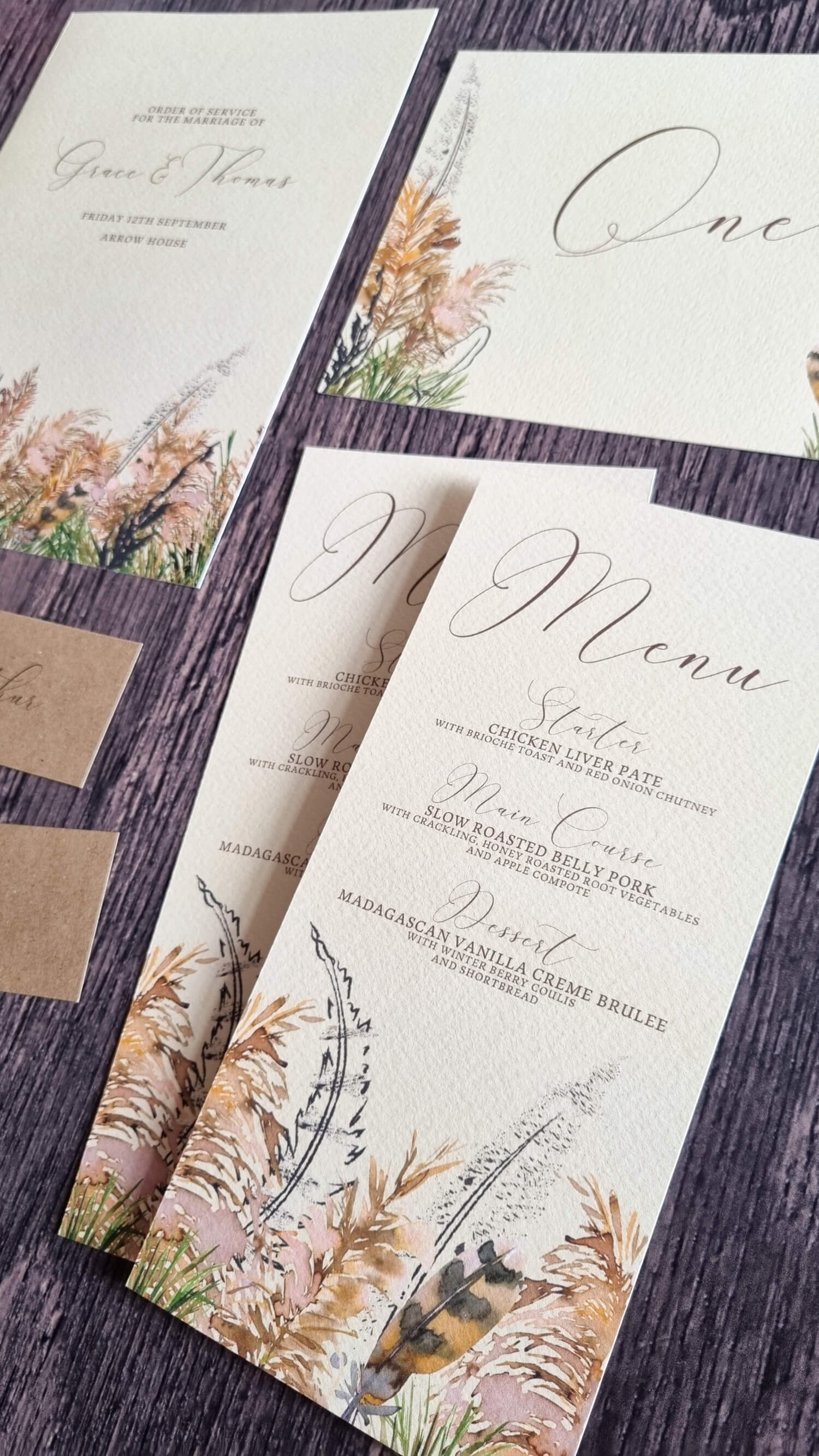 Bohemian Pampas On the Day Stationery