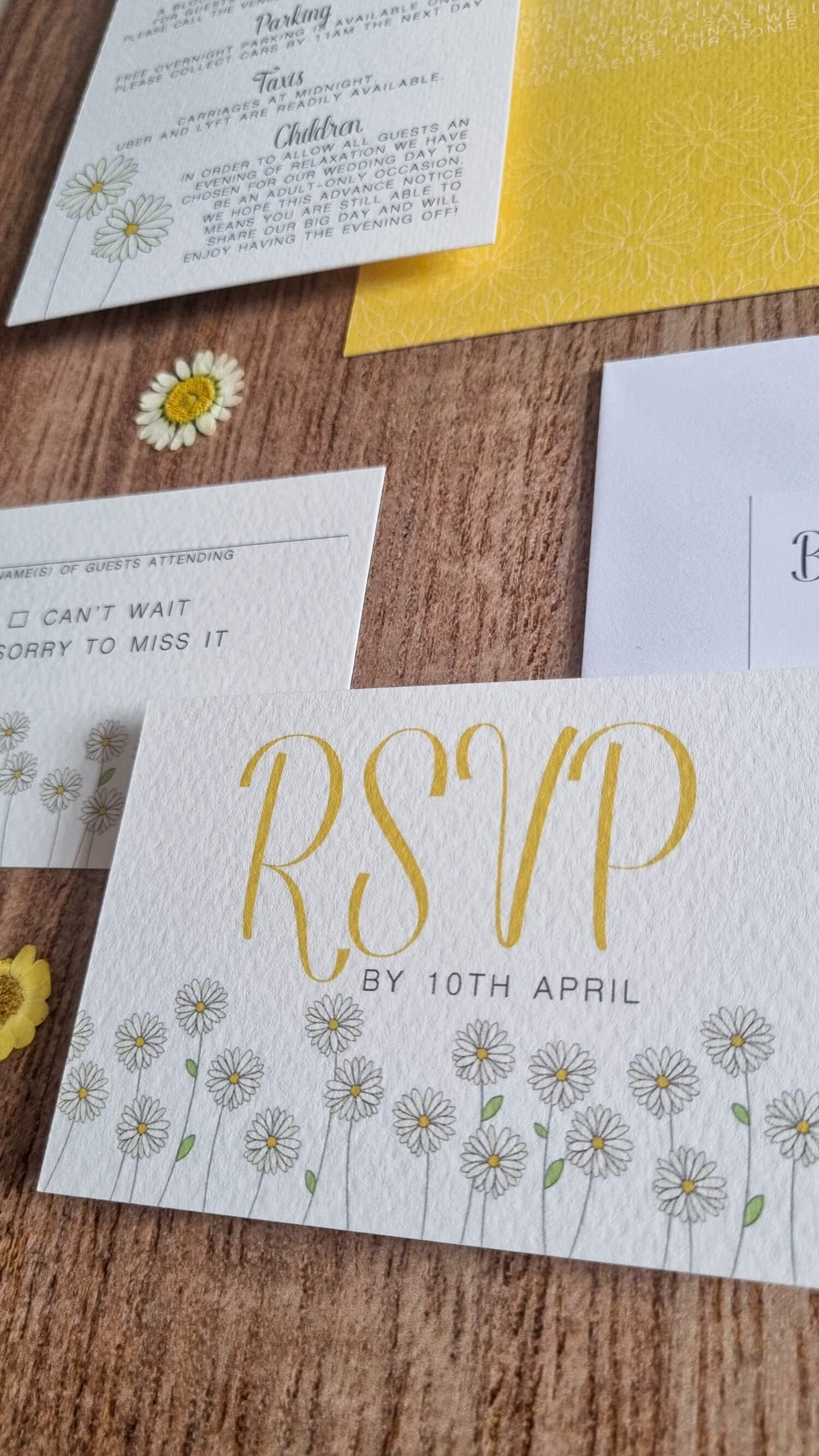 Daisy Daisy RSVP Card