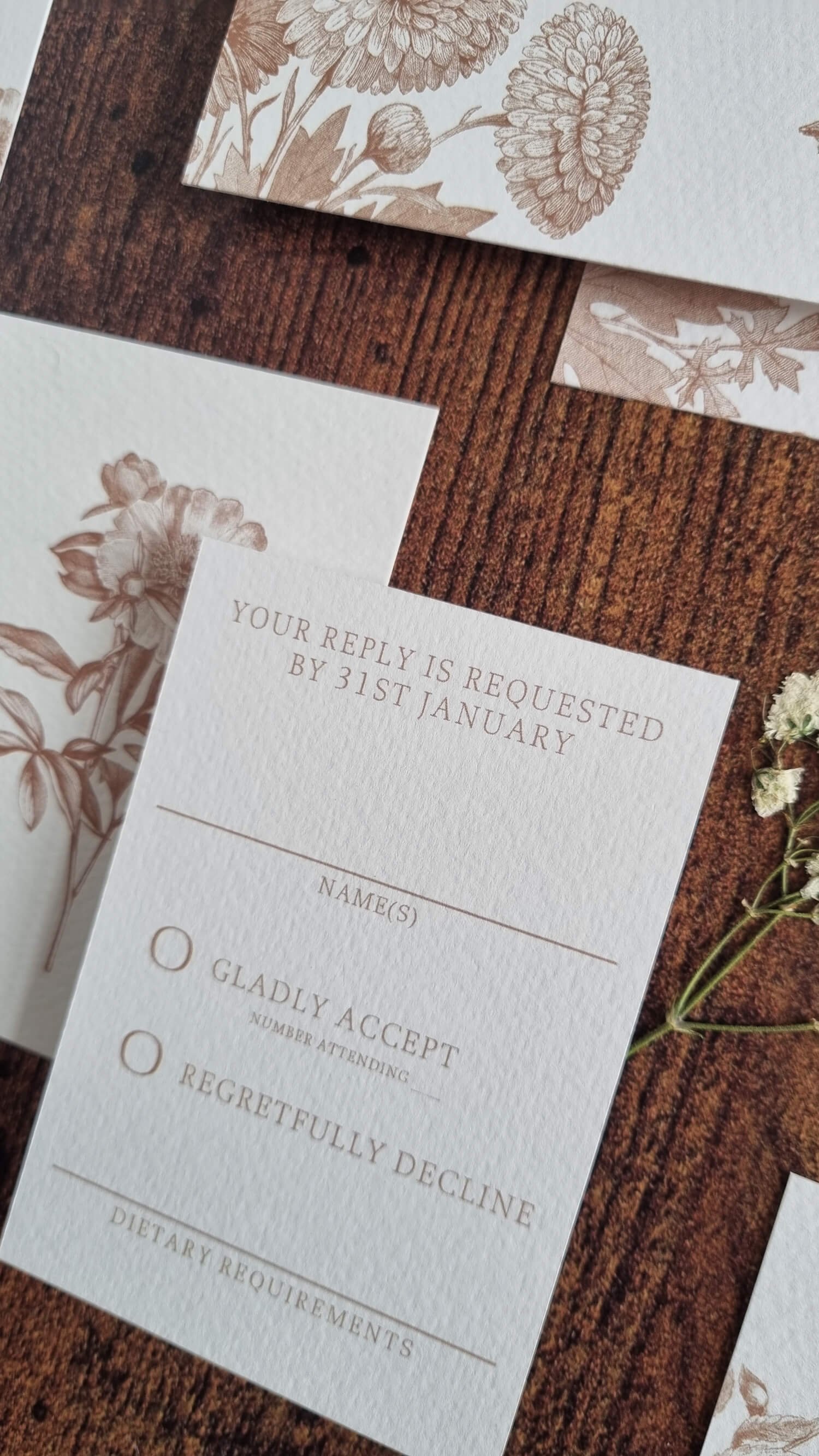 Victoriana RSVP Cards