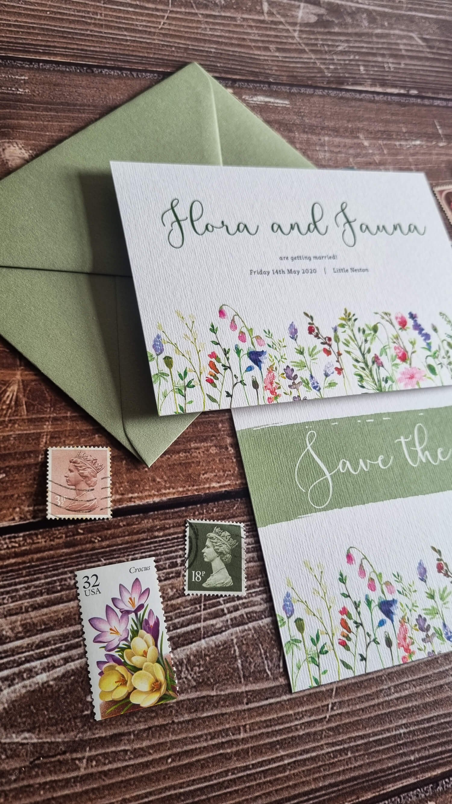 Wildflower Meadow Save the Dates