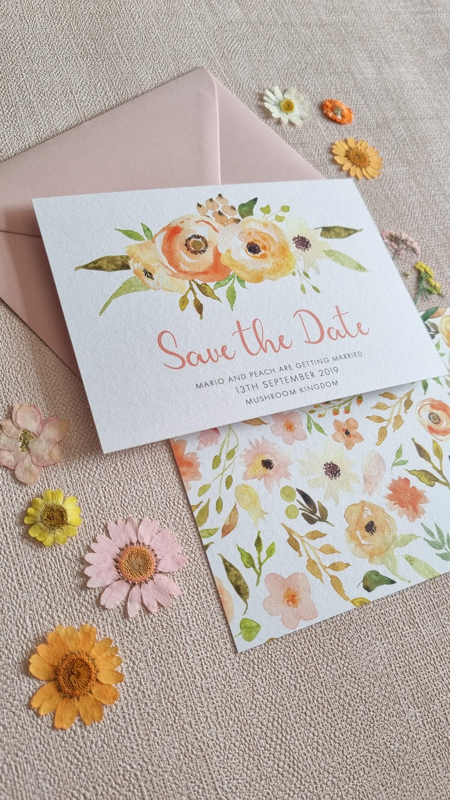 Spring Floral Save the Date
