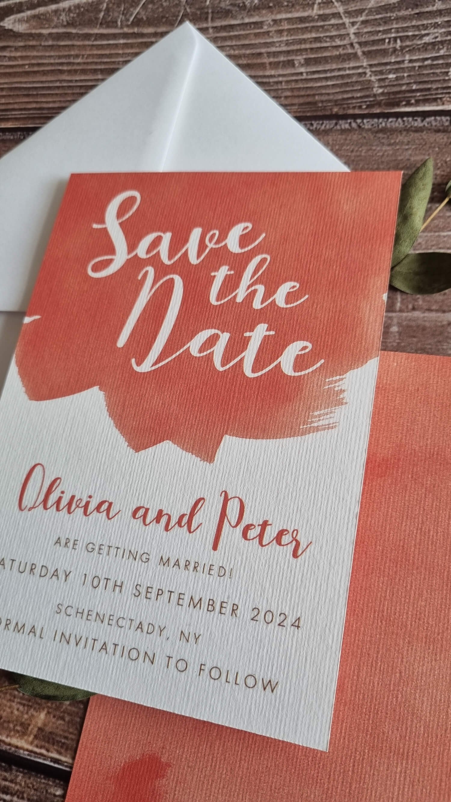 Coral Splash Save the Date