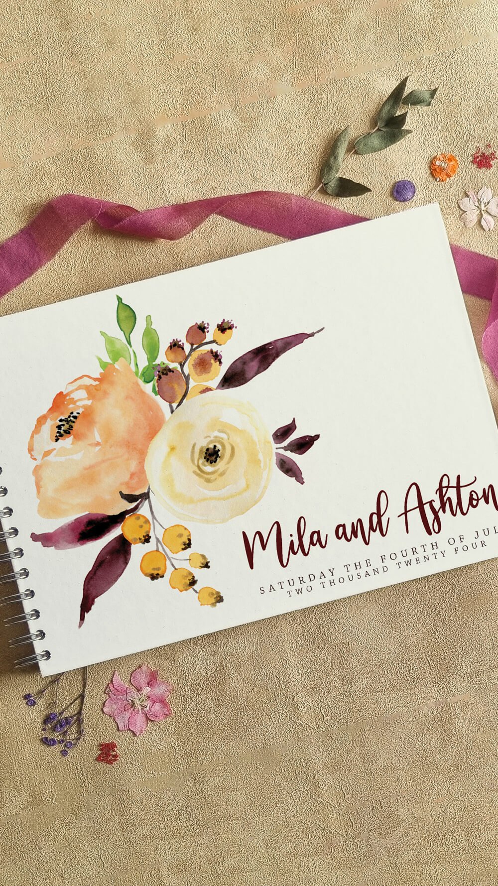 Autumn Flowers Guestbook