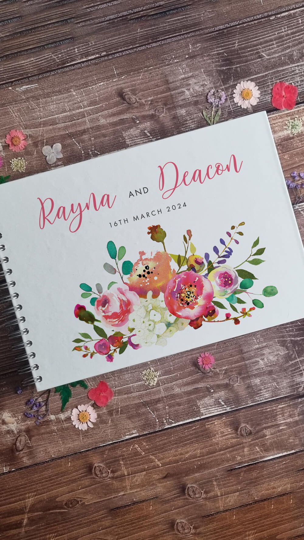 Bright Summer Floral Guestbook