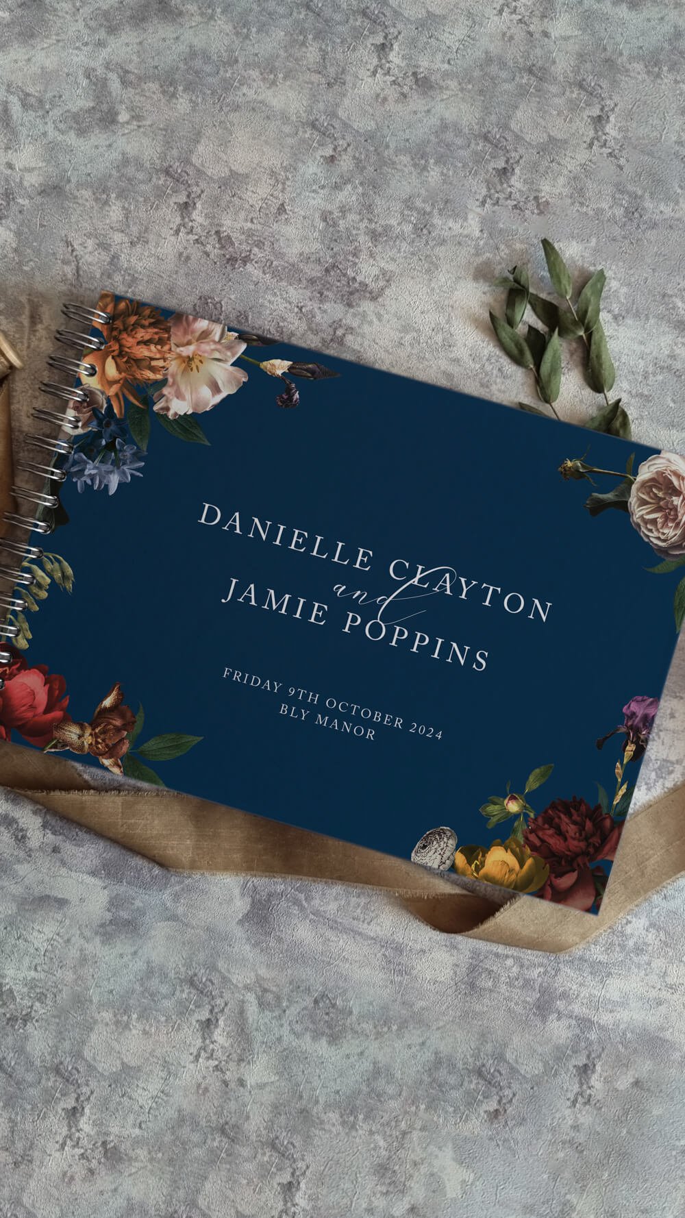 Dutch Masters Floral Guestbook