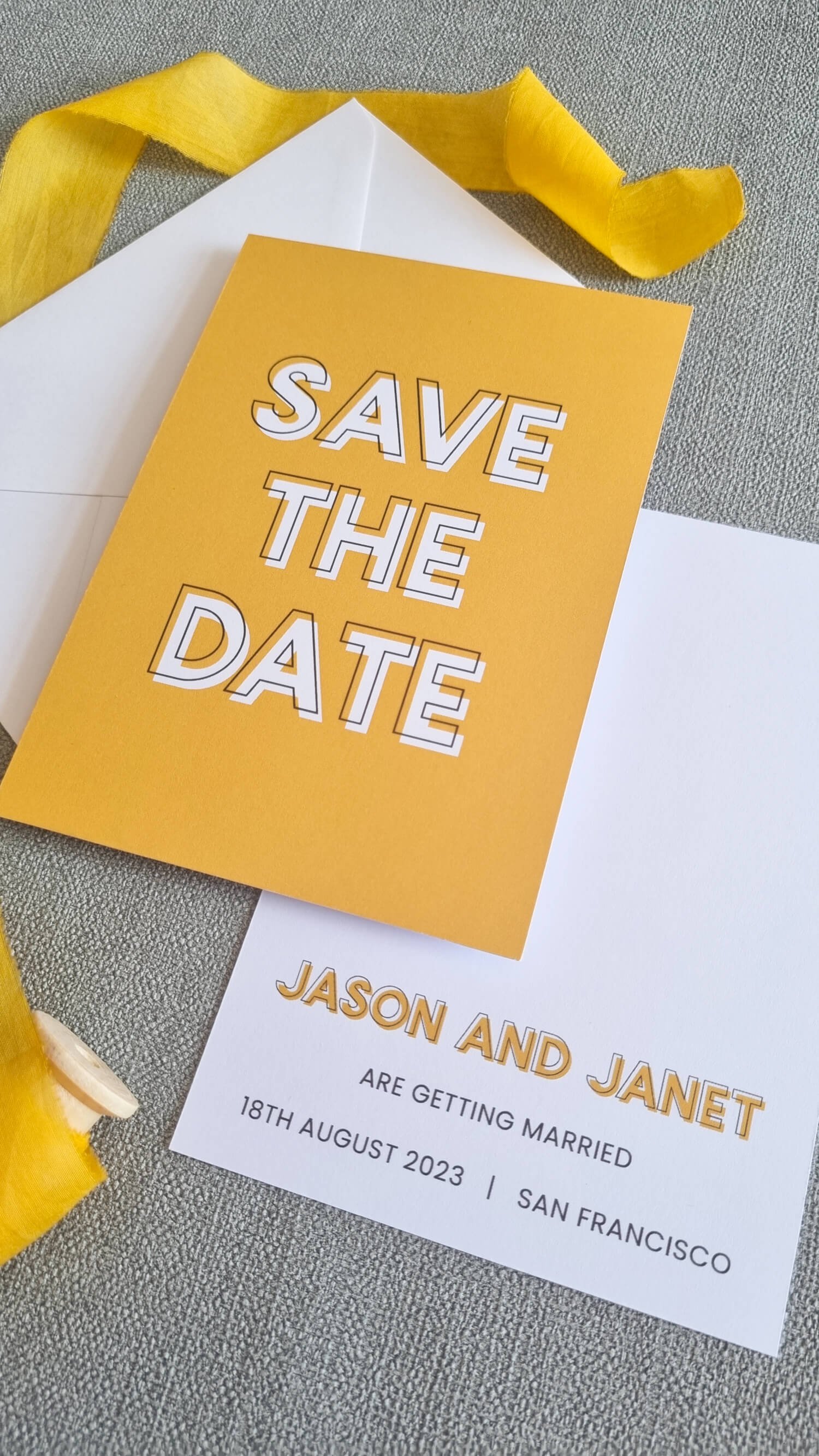 Colour Block Save the Date