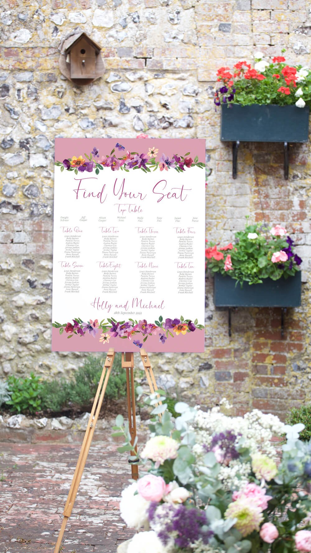 Pot Pourri Table Plan