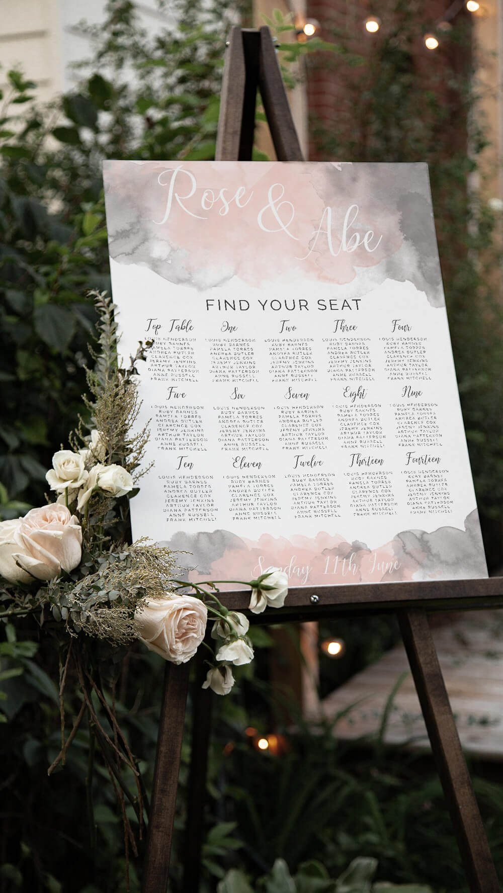 Stormy Sunset Table Plan