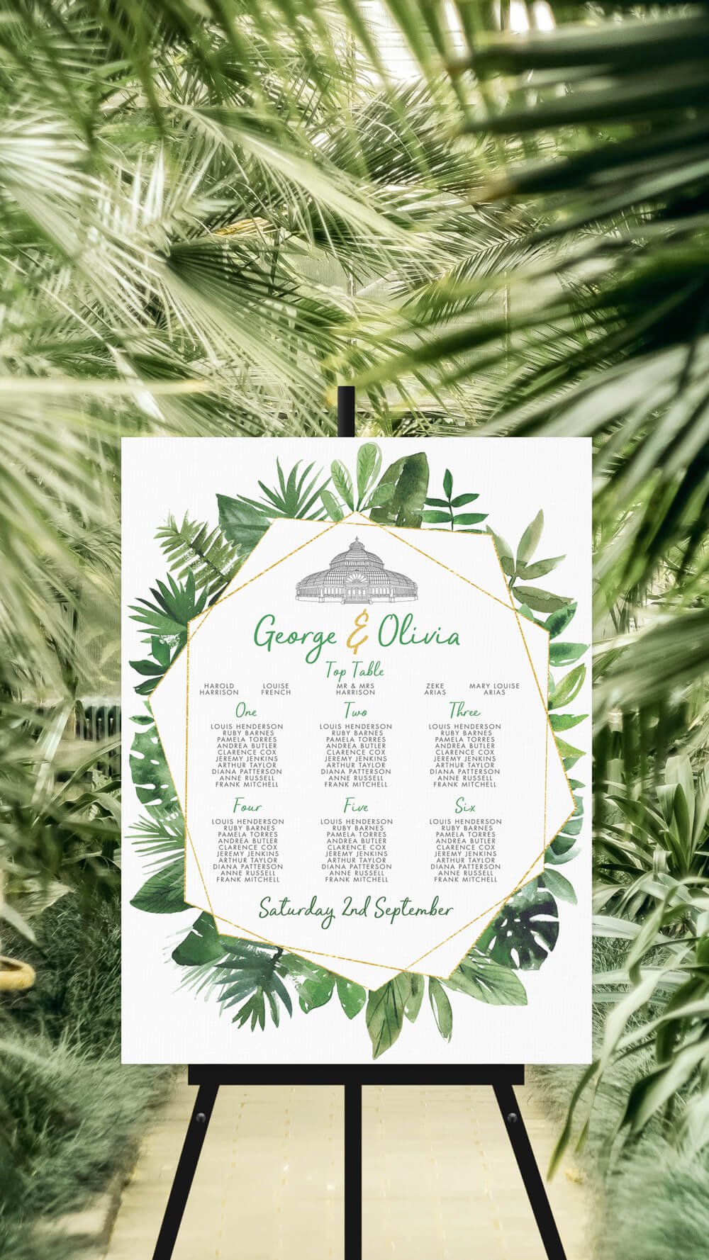 Tropical Palms Seating Chart
