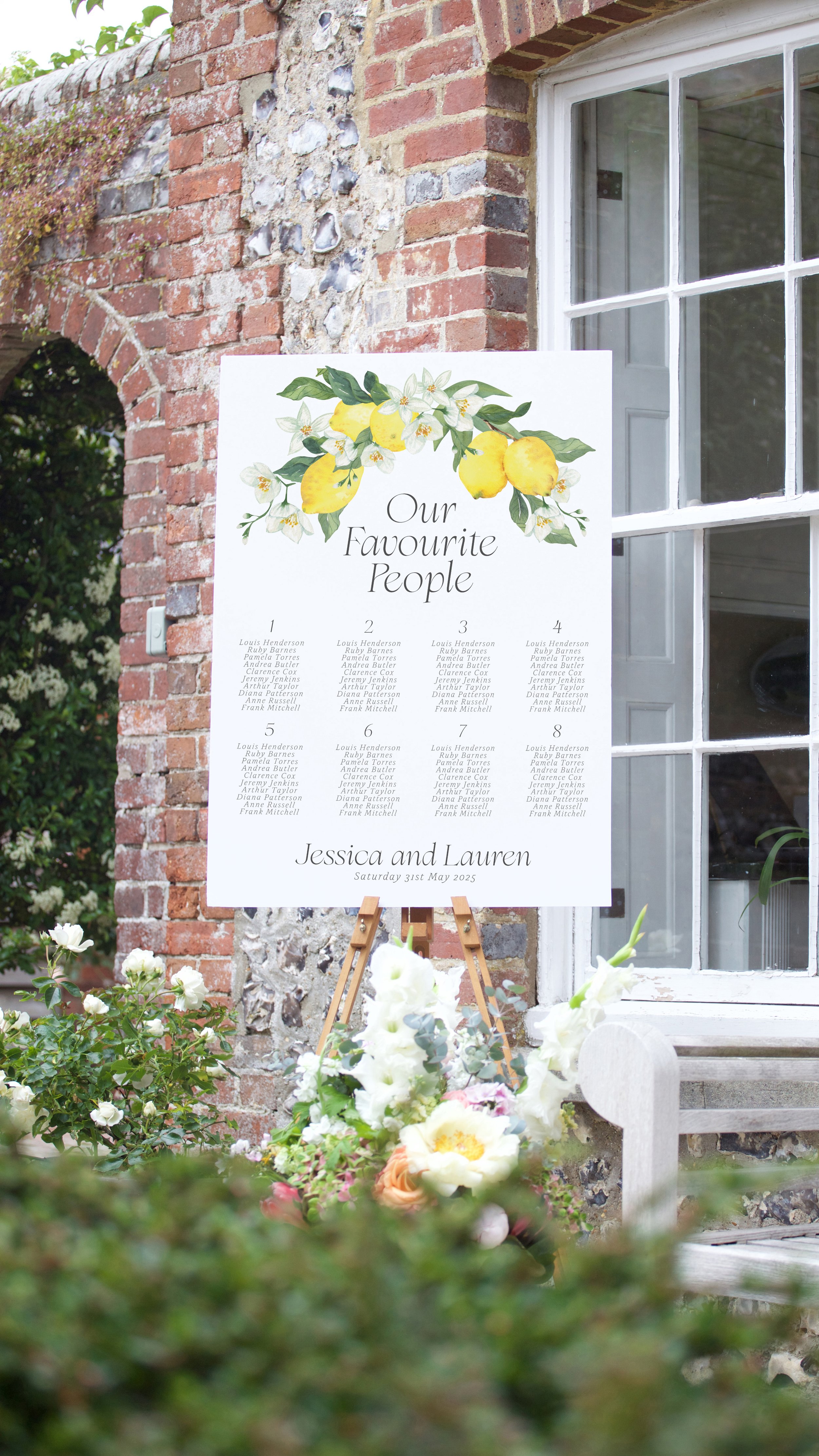 Lemon Grove Table Plan