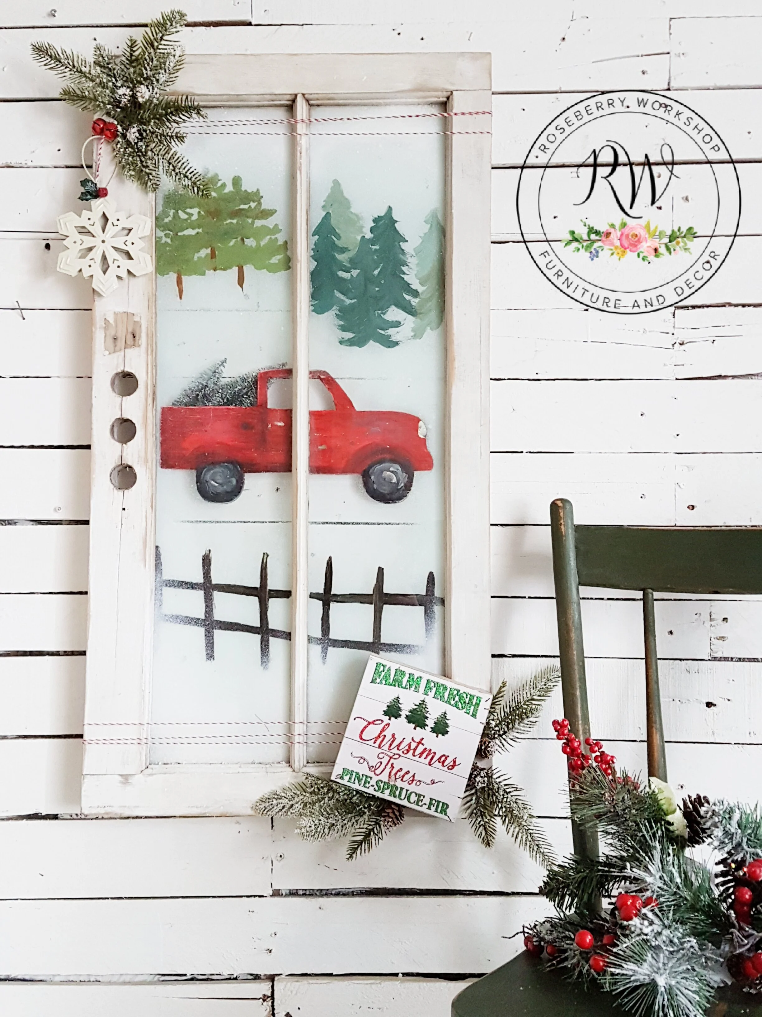 "Tree Farm" Vintage Window Workshop