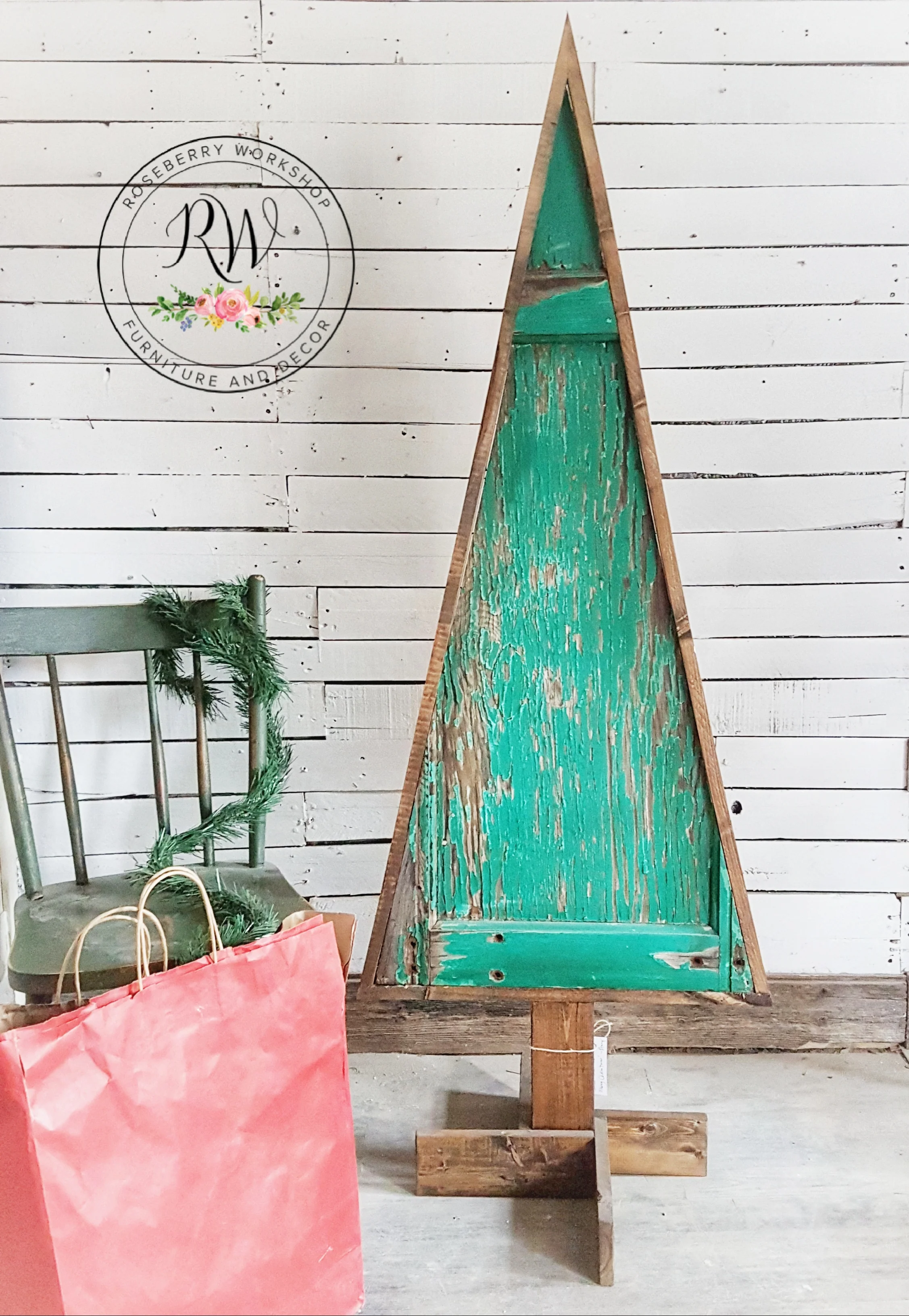 "Oh Chippy Tree " Reversible Wooden Tree