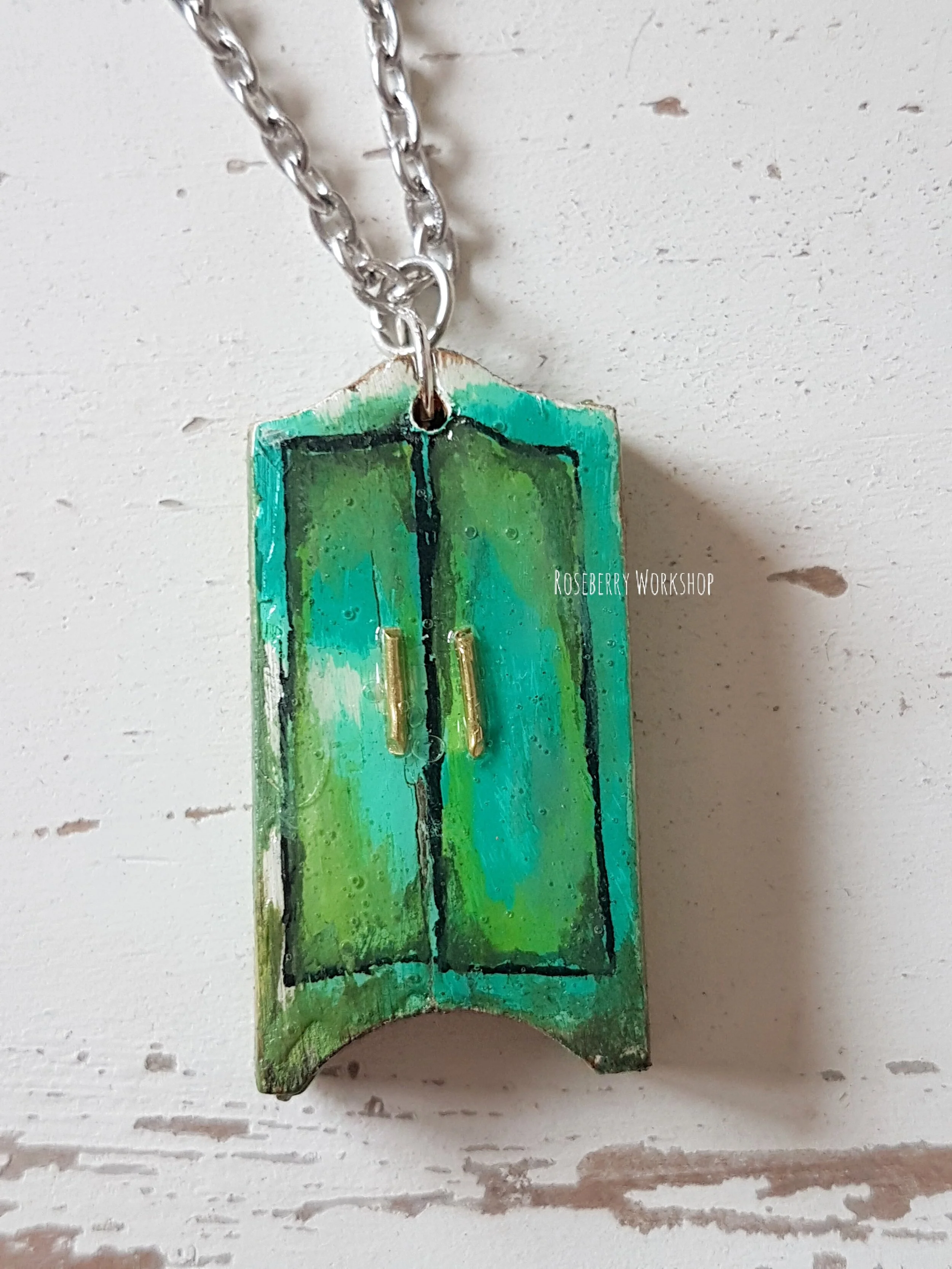 "Mossy Green" Wardrobe Necklace