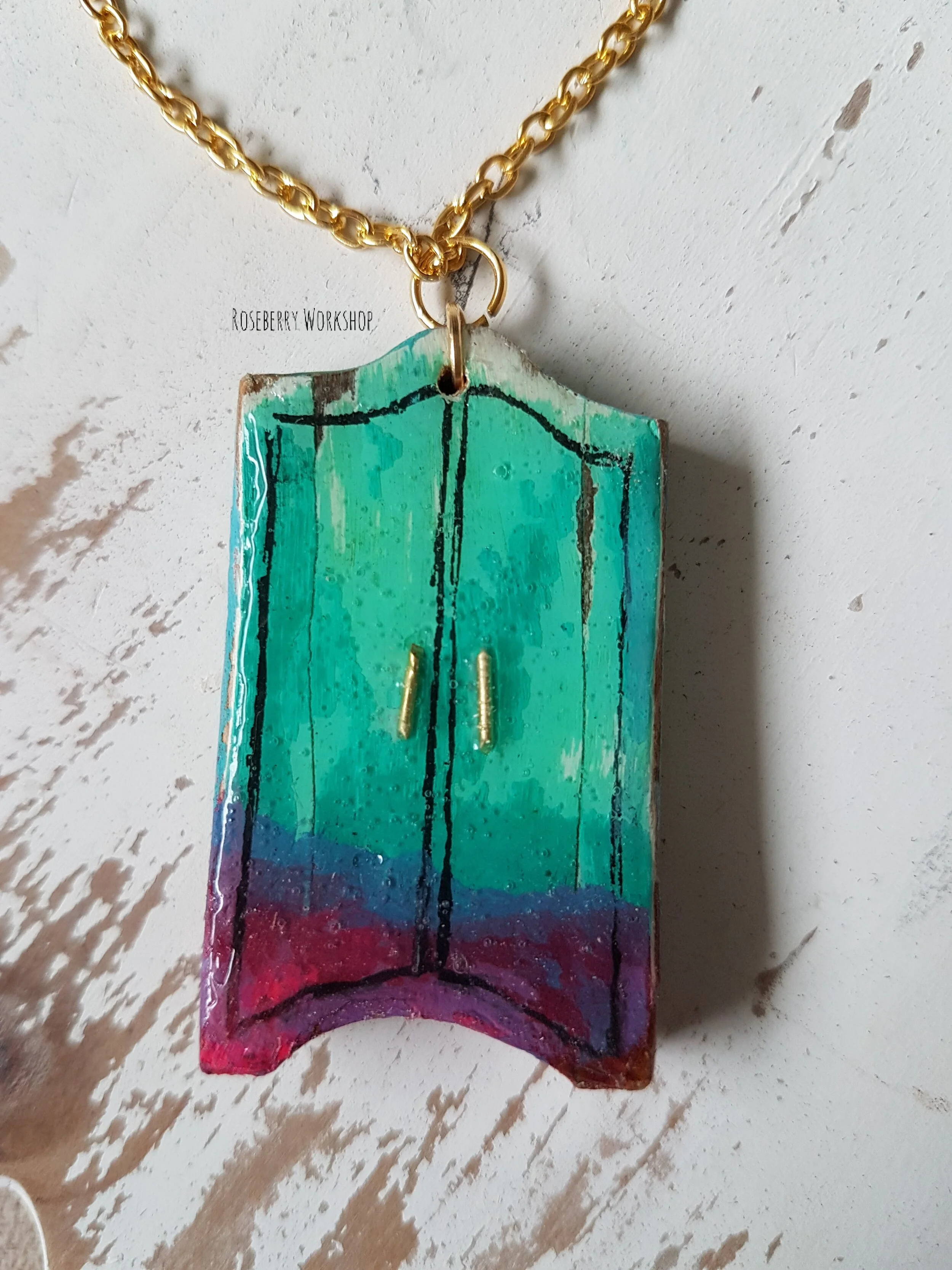 "Purple Valleys" Wardrobe Necklace