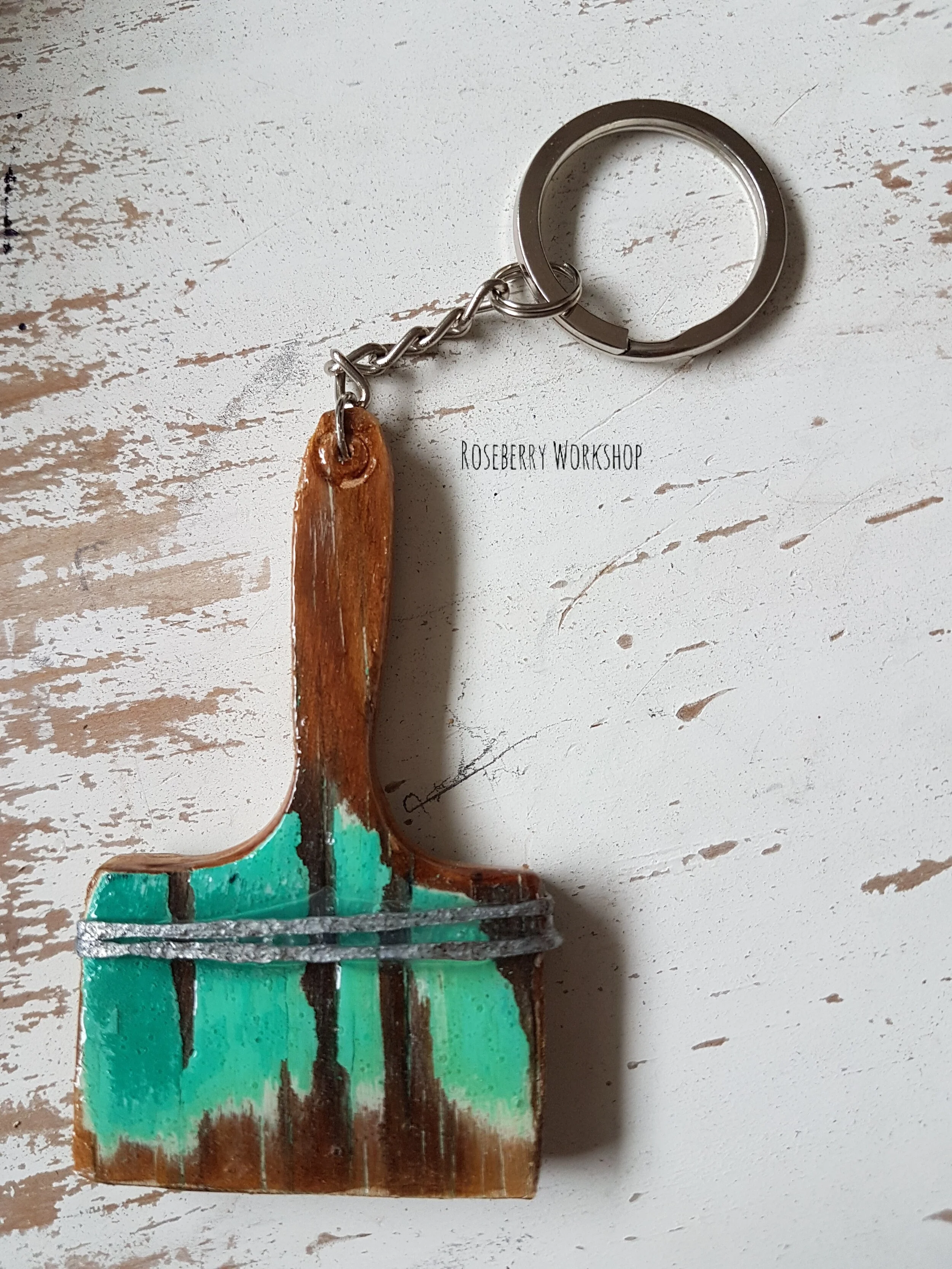 "Pop's Old Workshop" Keychain