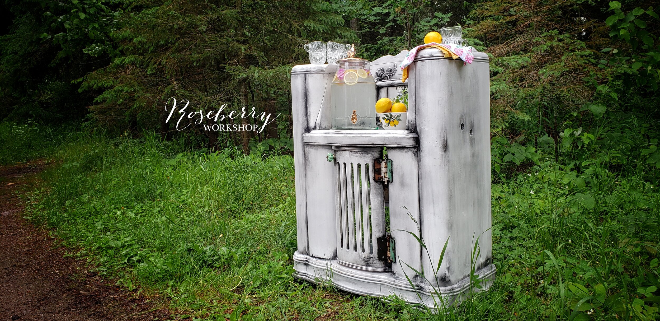 "Le Petite Barista" Vintage Coffee/Alcohol Bar