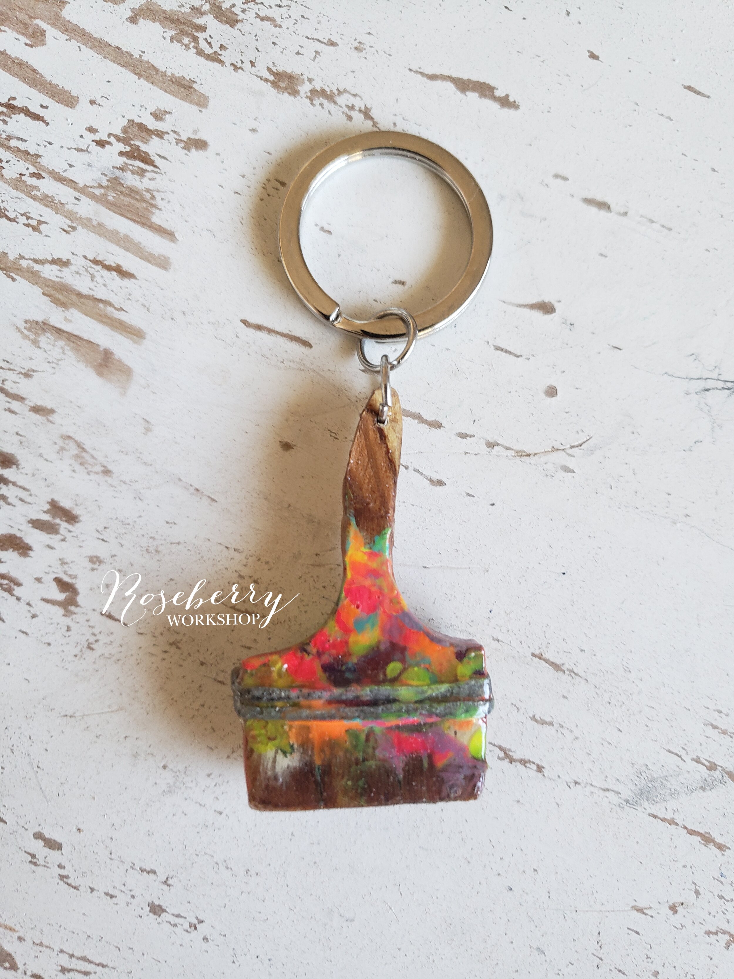 "Working Brush" Key Chain Medium