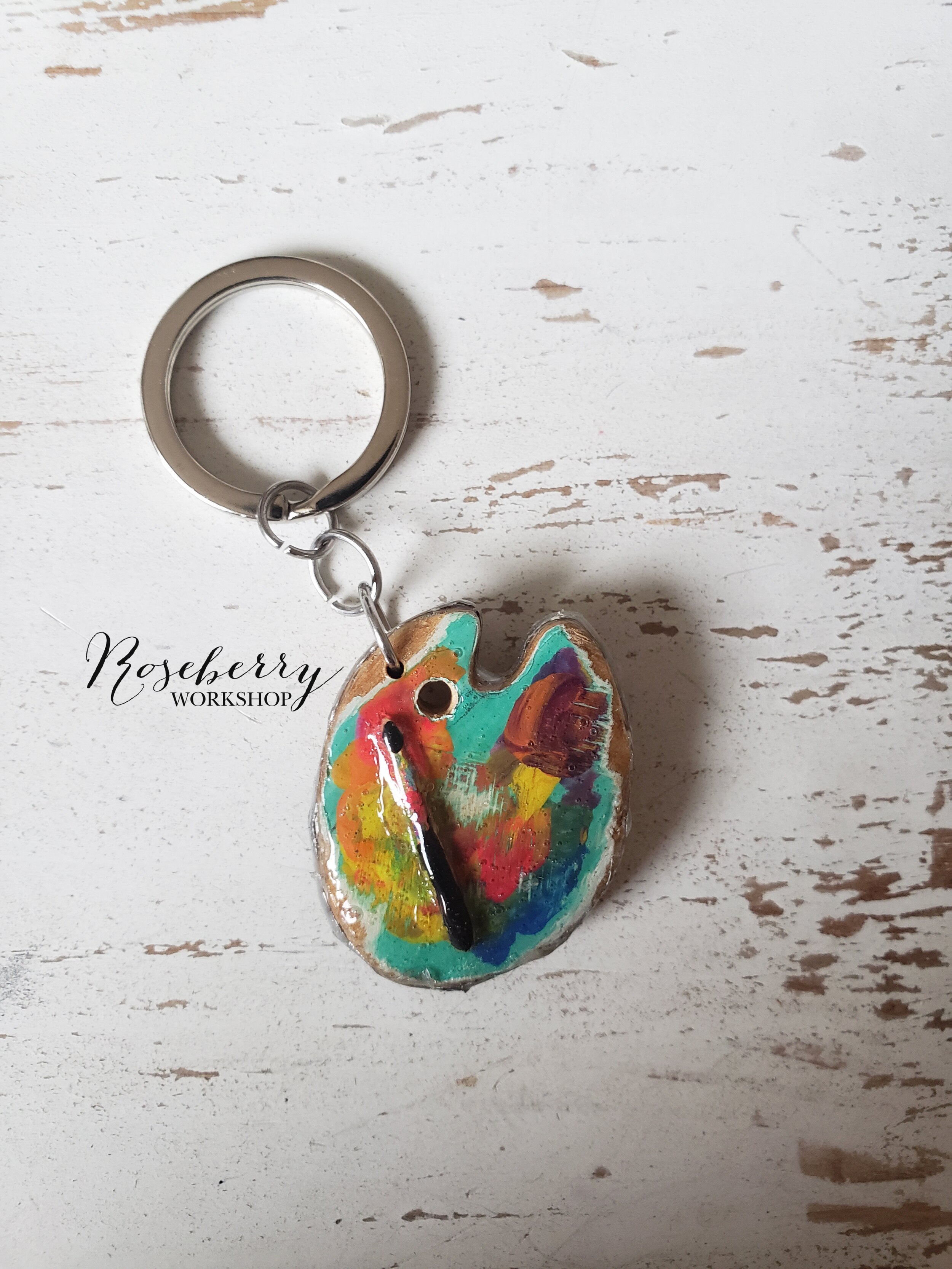 "The Artist's Pallette" Key Chain