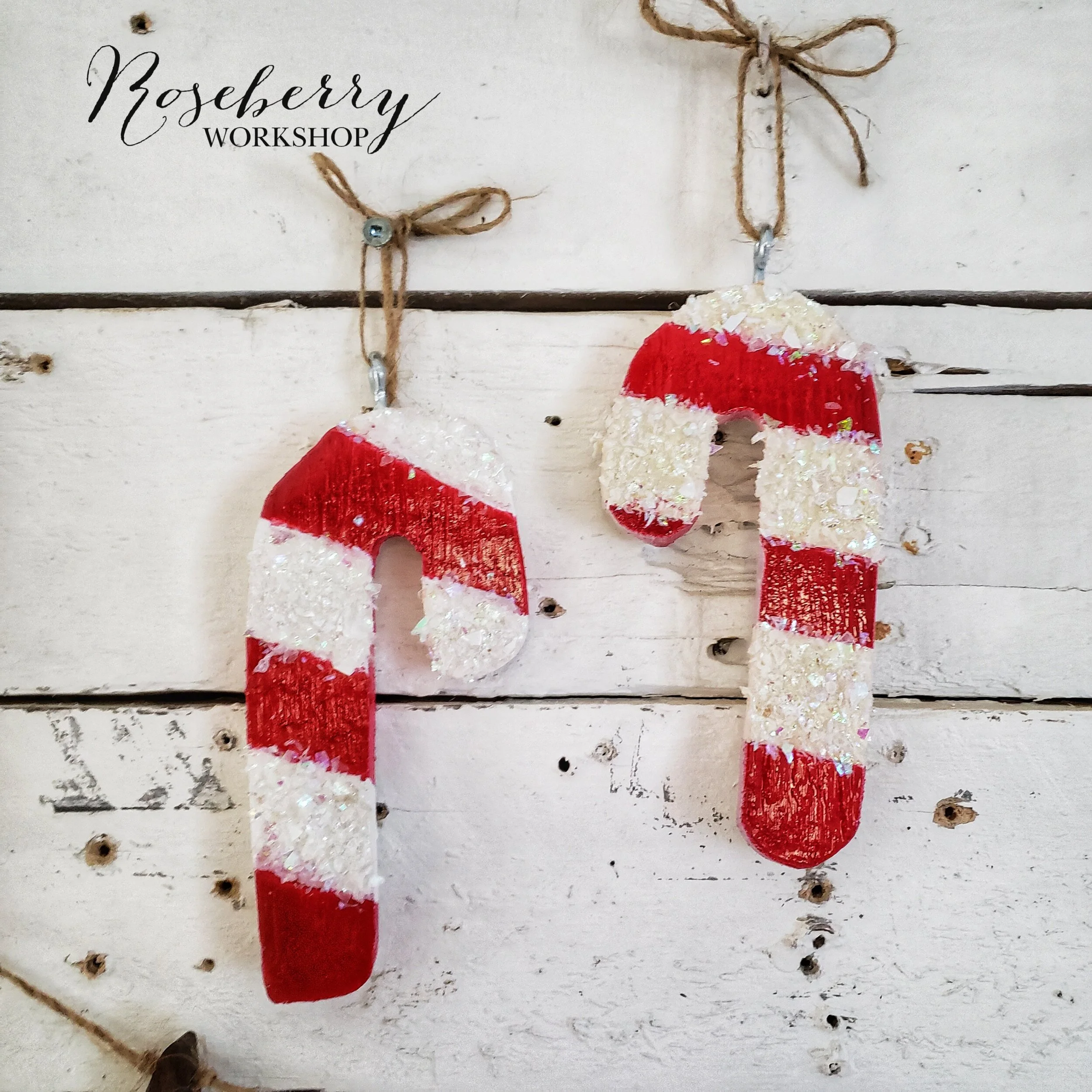 Candy Cane Ornaments (Set of 5)