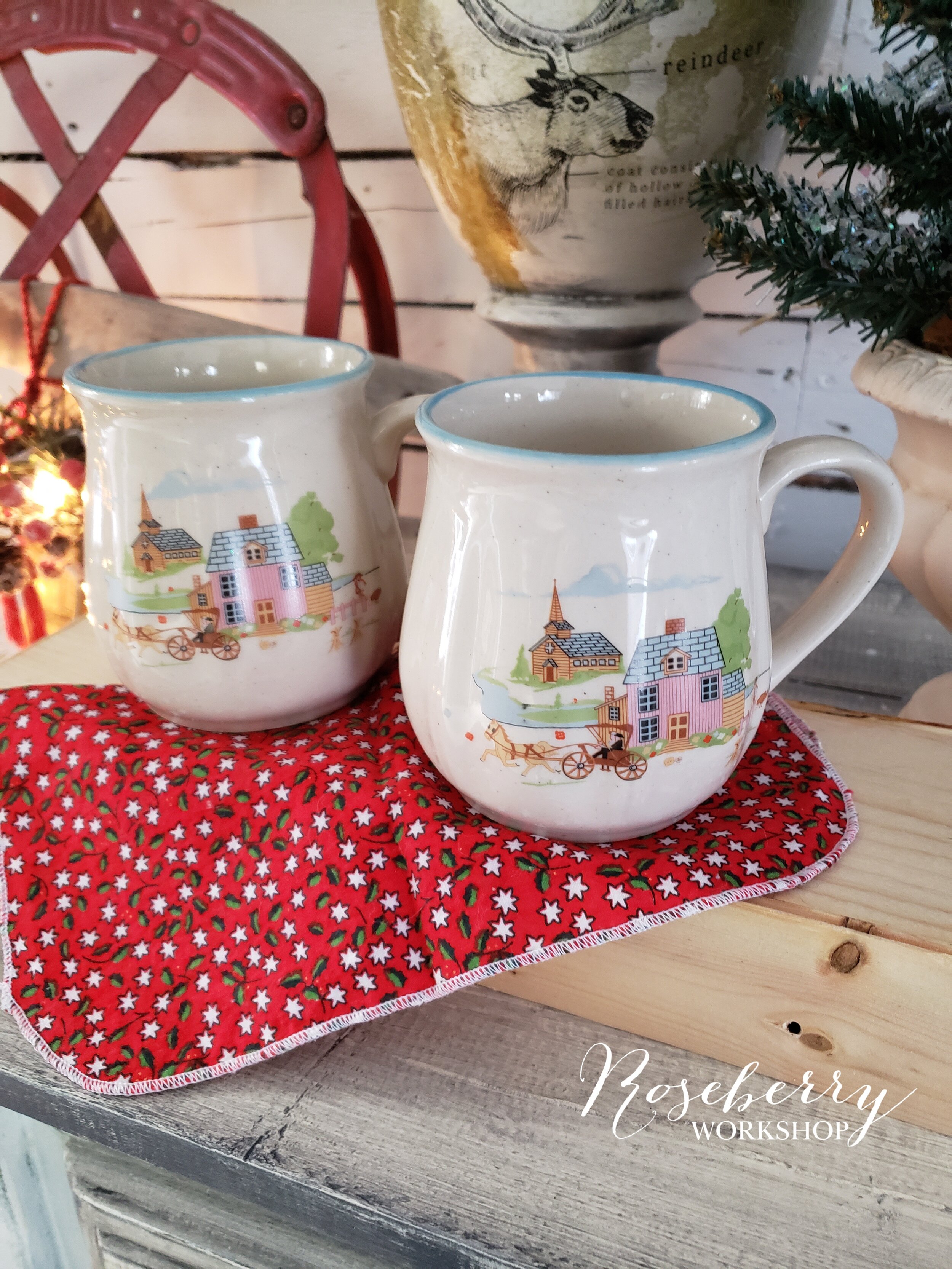 Village Mug Set (2 pc)