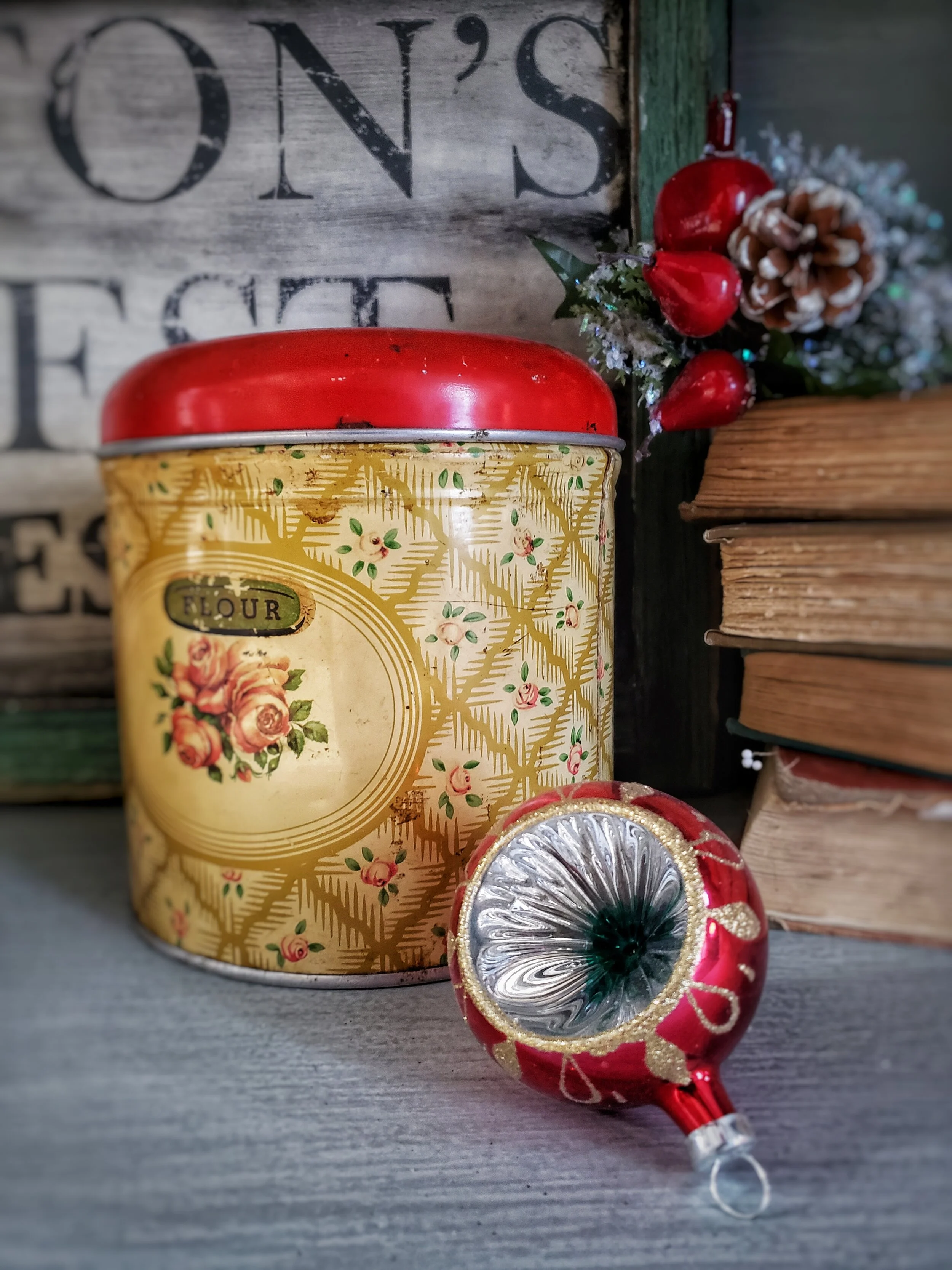 Antique Biscuit Tin