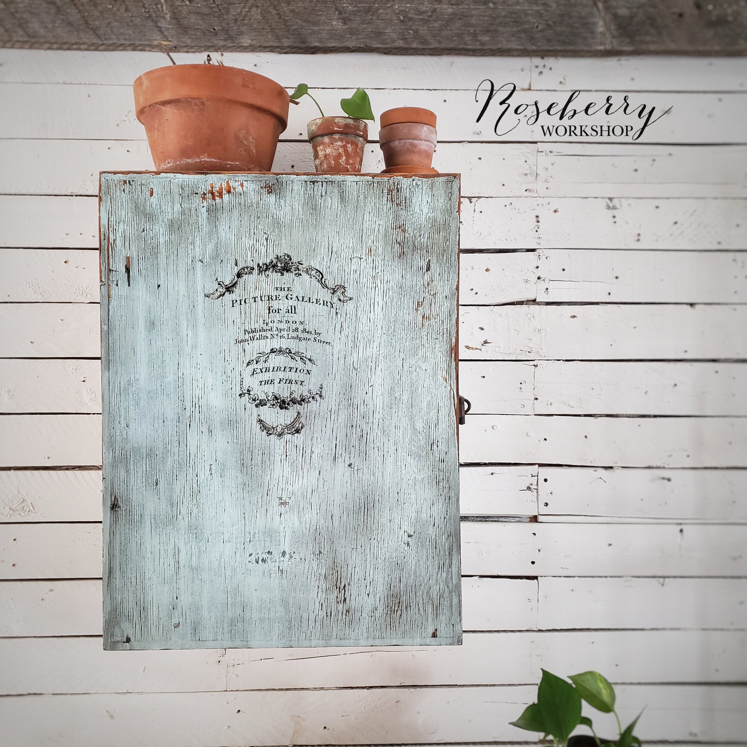 "Soft Sky" Vintage Jam Cupboard