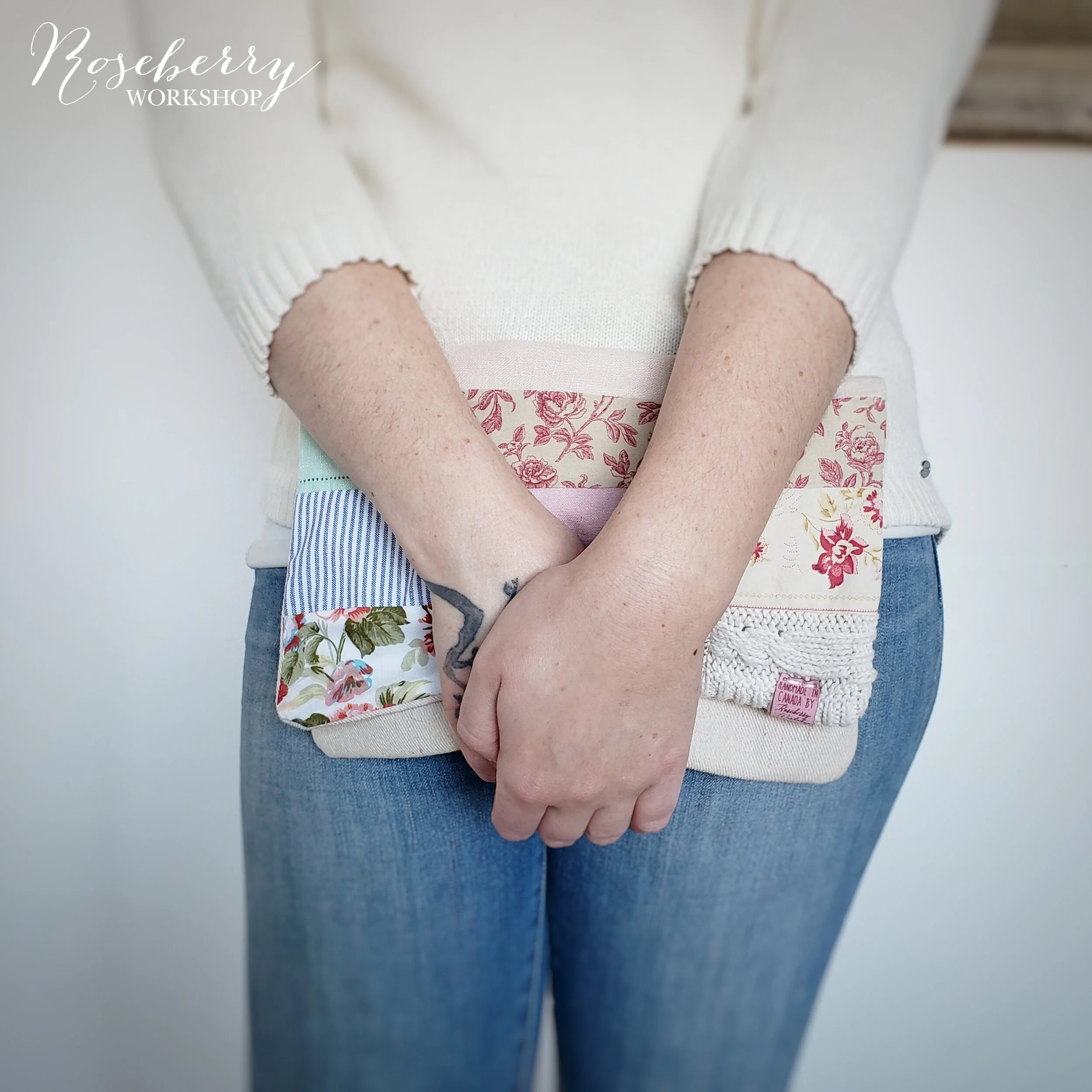 Soft Clutch Oat + Patchworks