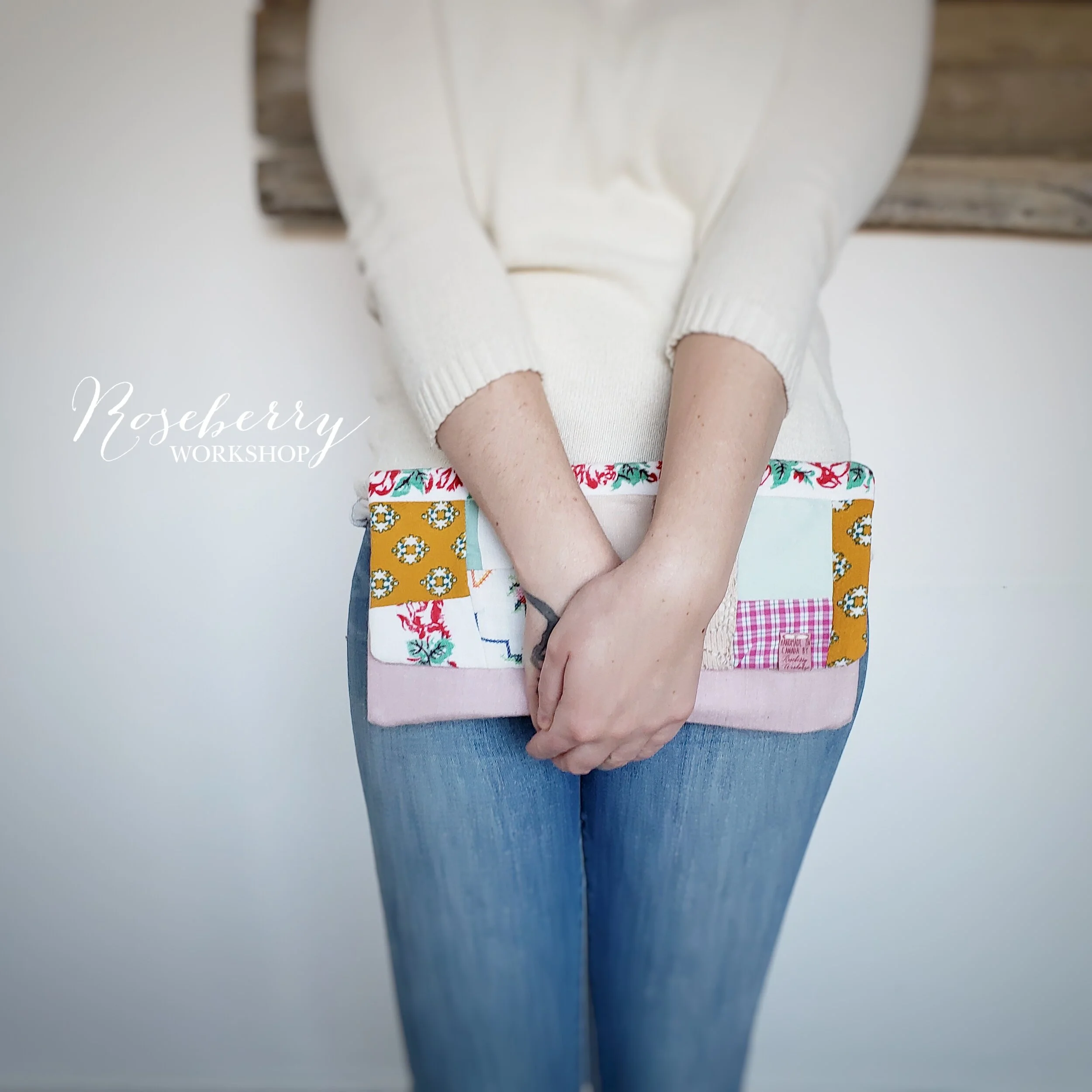 Pink + Patchworks Clutch 