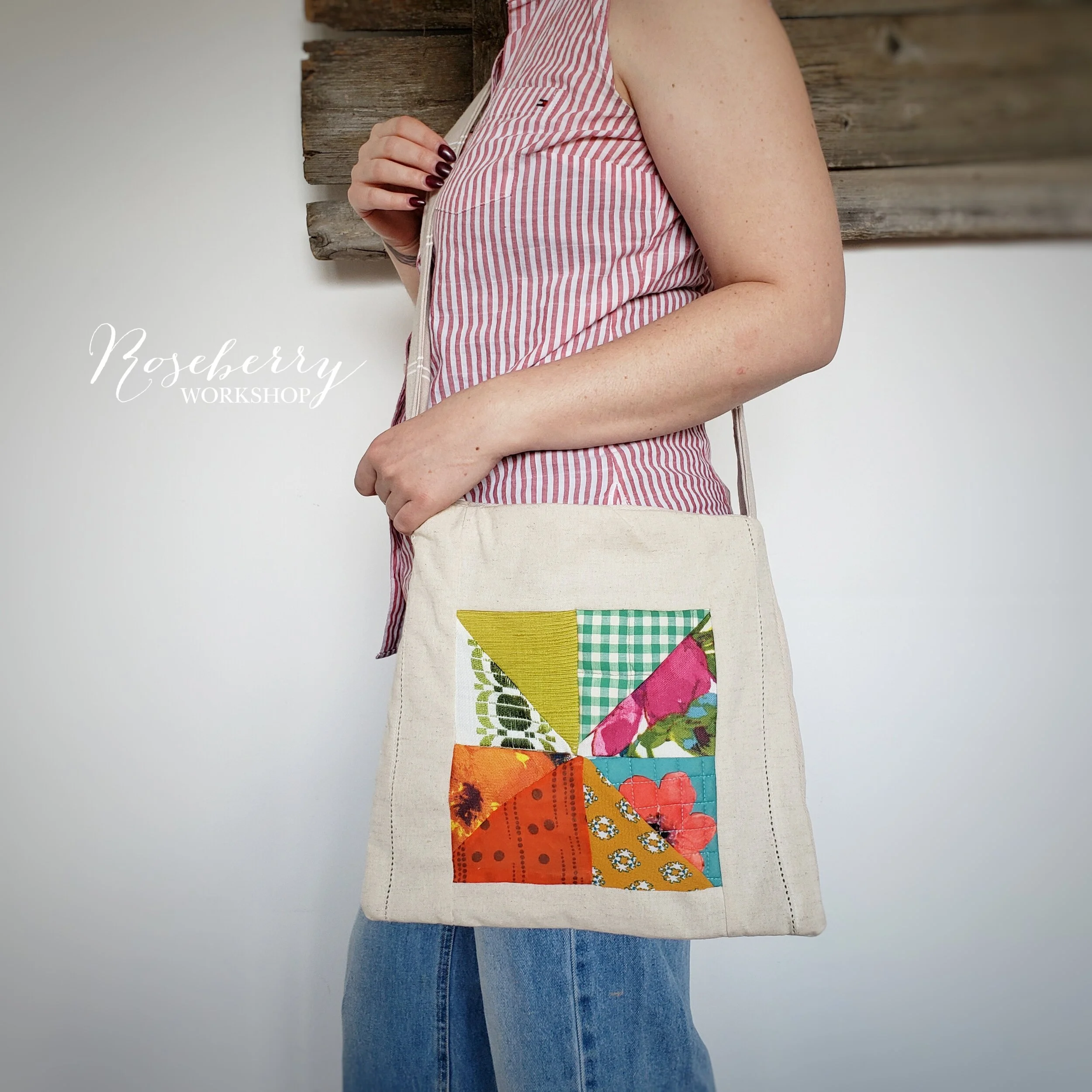 Multicolor Patchworks &amp; Oat Crossbody Bag