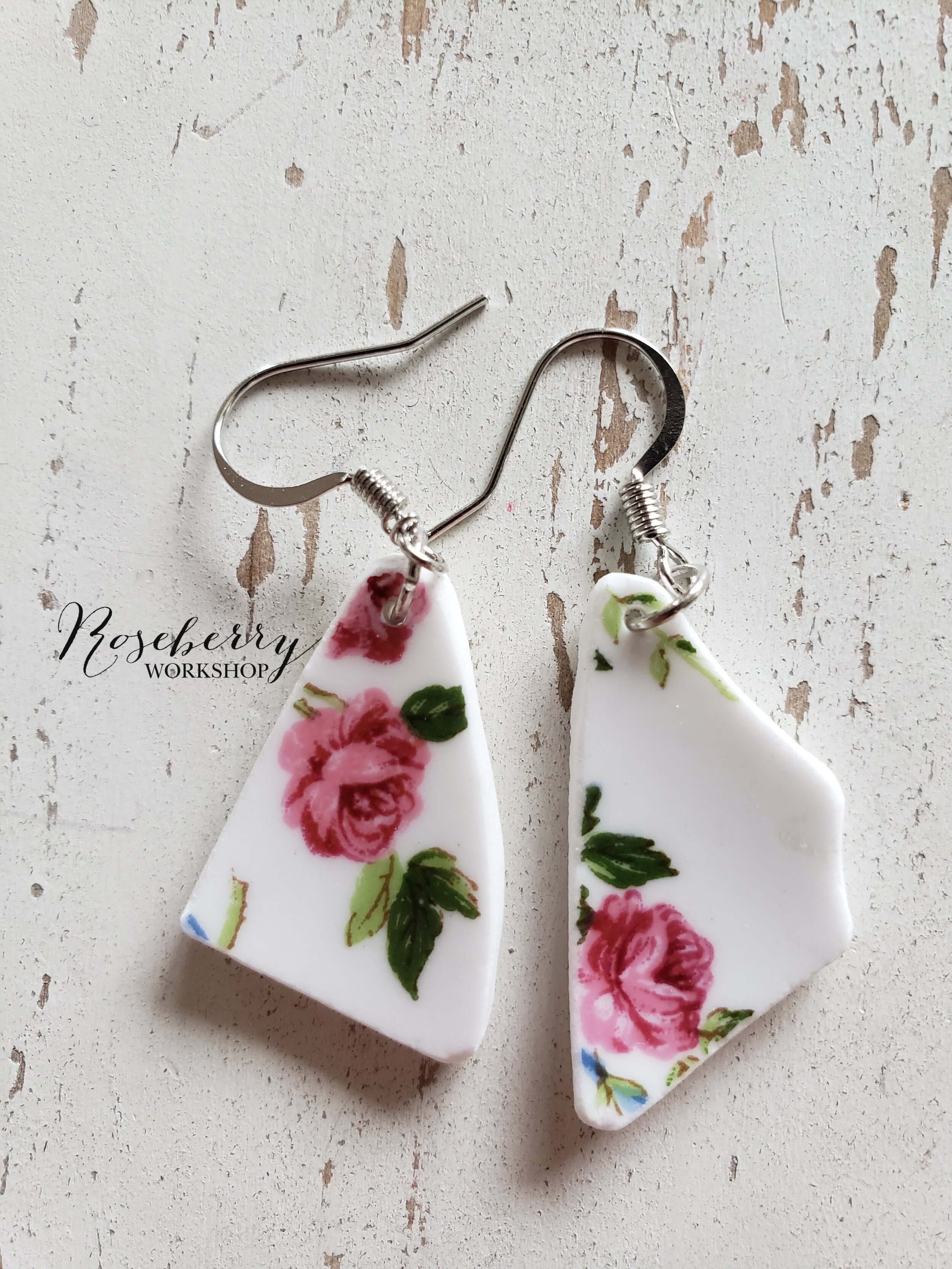 Pink Rosie Earrings No.2