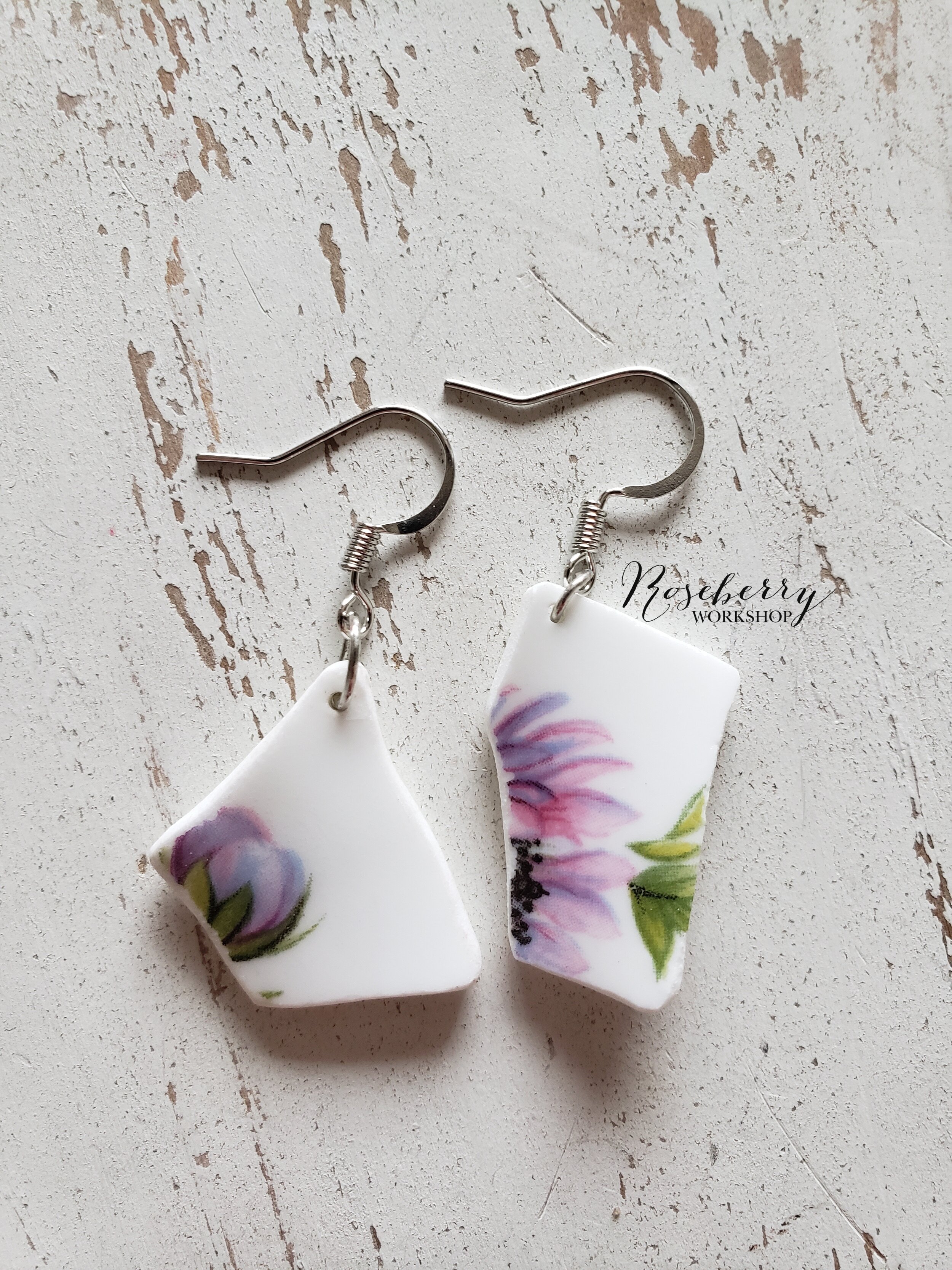 Purple Dreams Floral Earrings