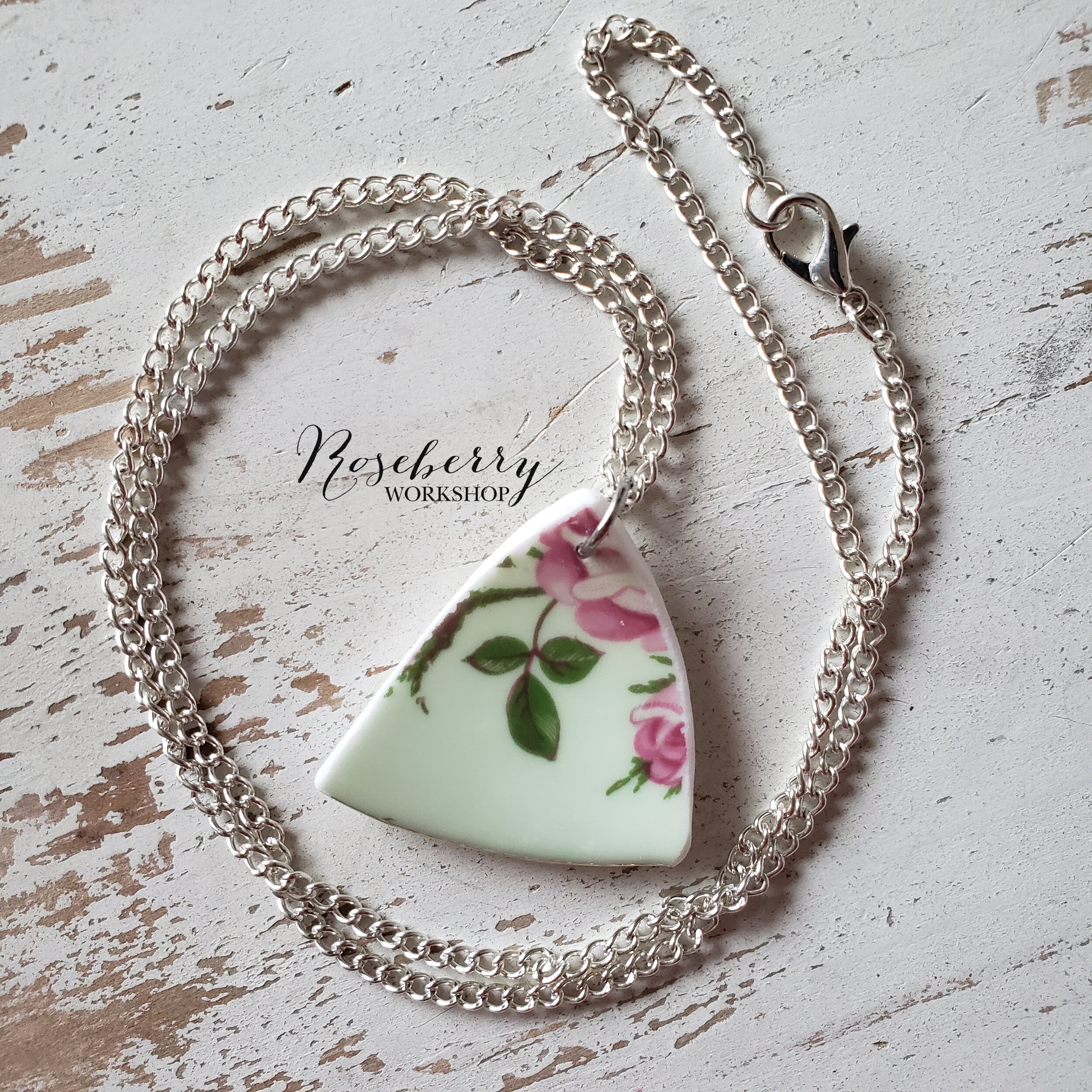 Mint &amp; Rose Necklace No.2