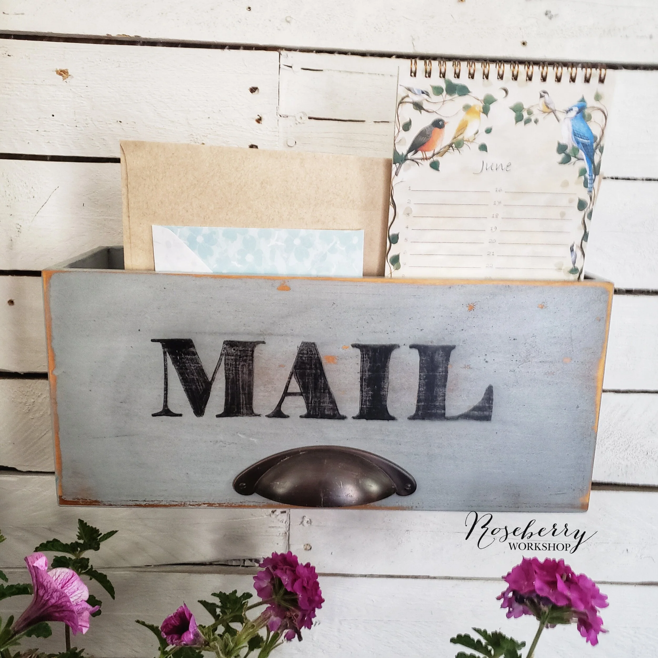 Wooden "Mail" Box