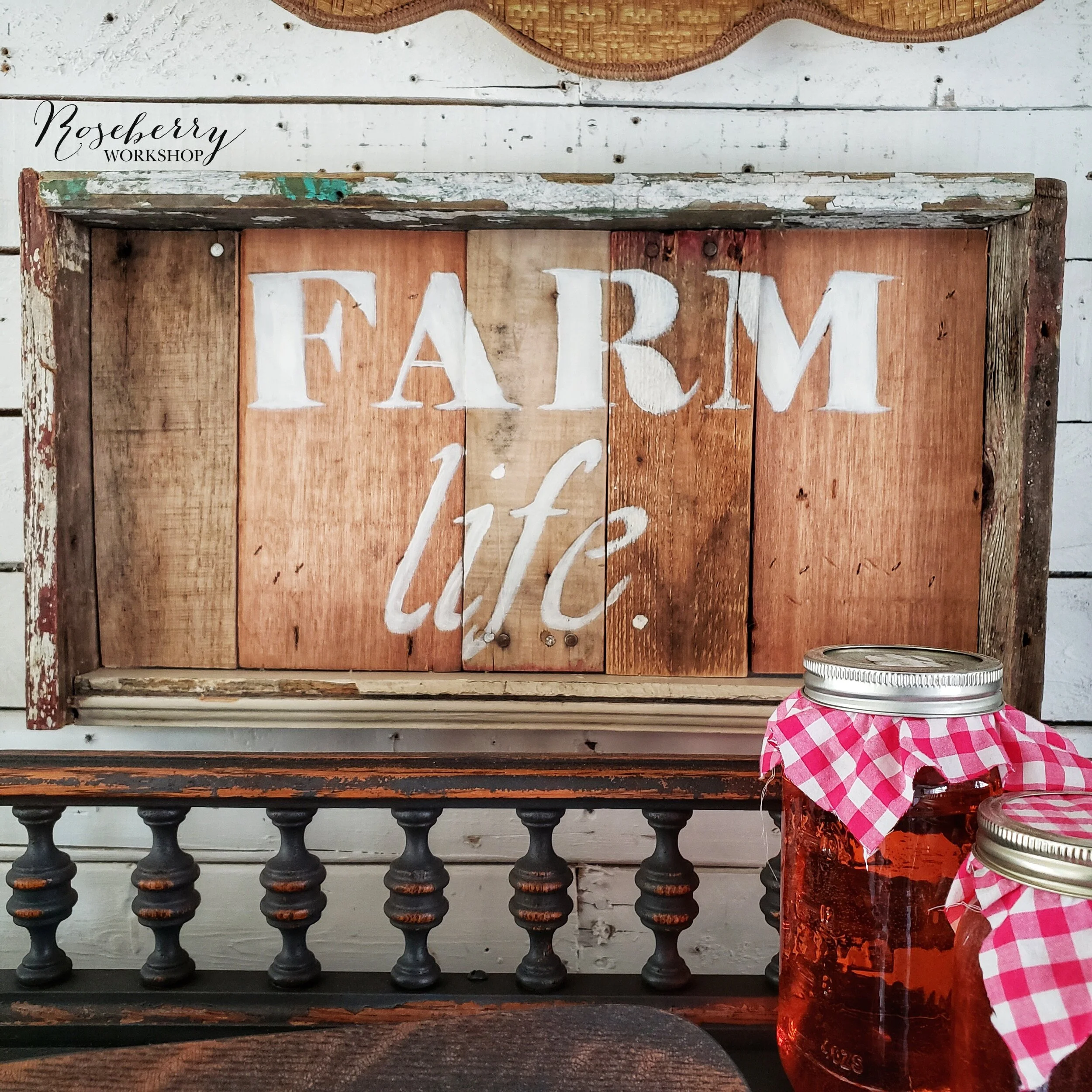"Farm Life" Sign