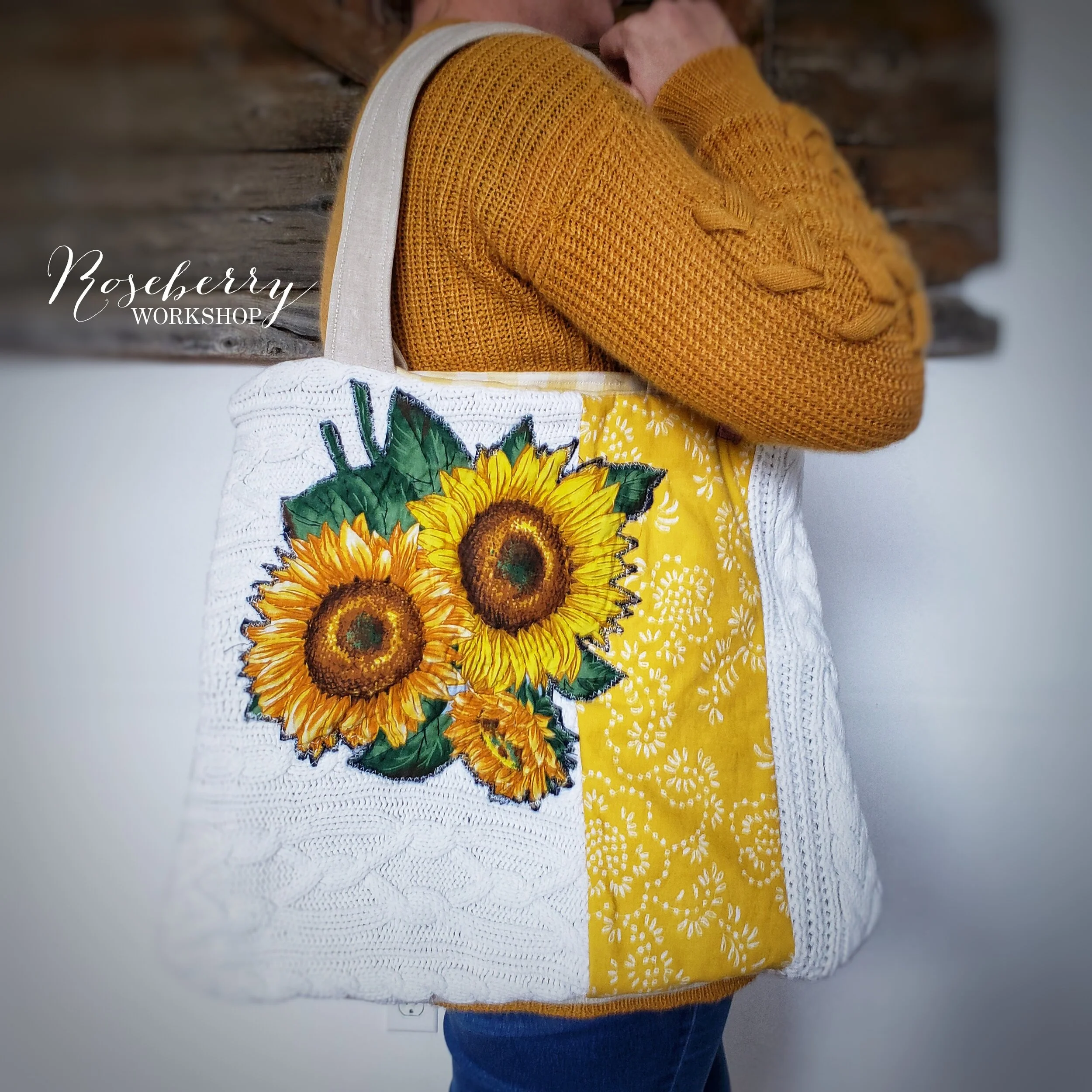 Sunflower Sweater Tote