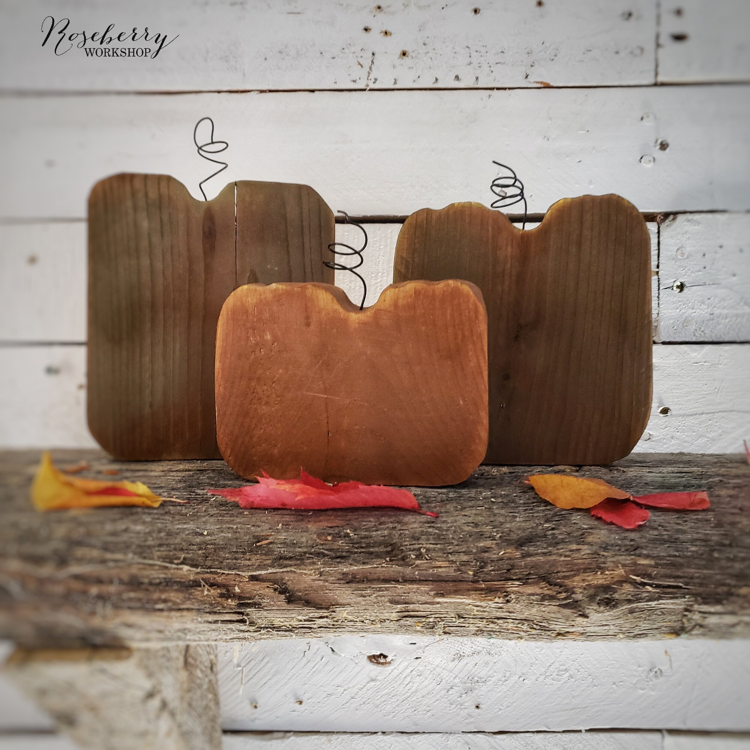 "Mocaccino" 3pc Standing Pumpkin Set 